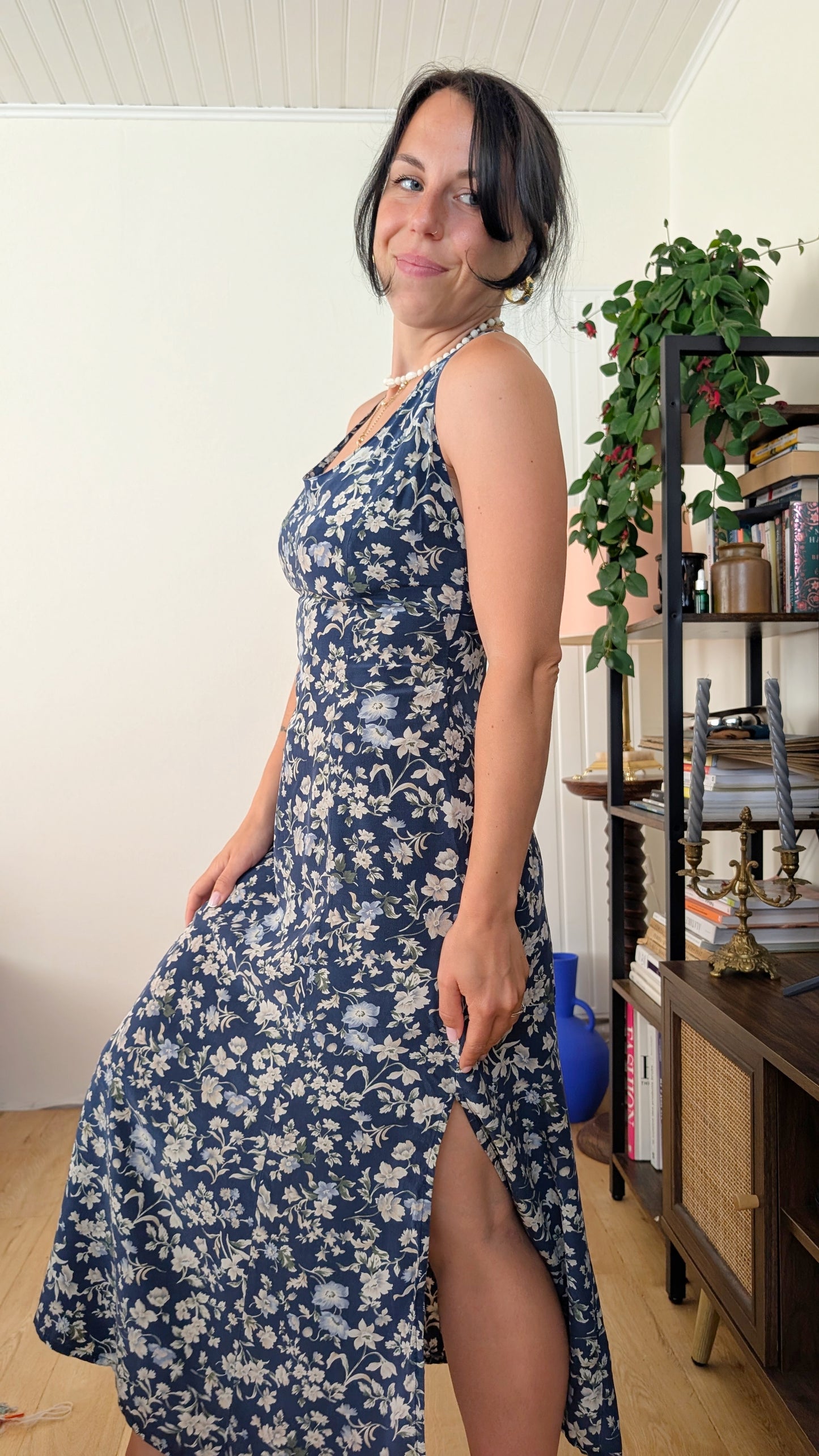 Robe 80s soie T36