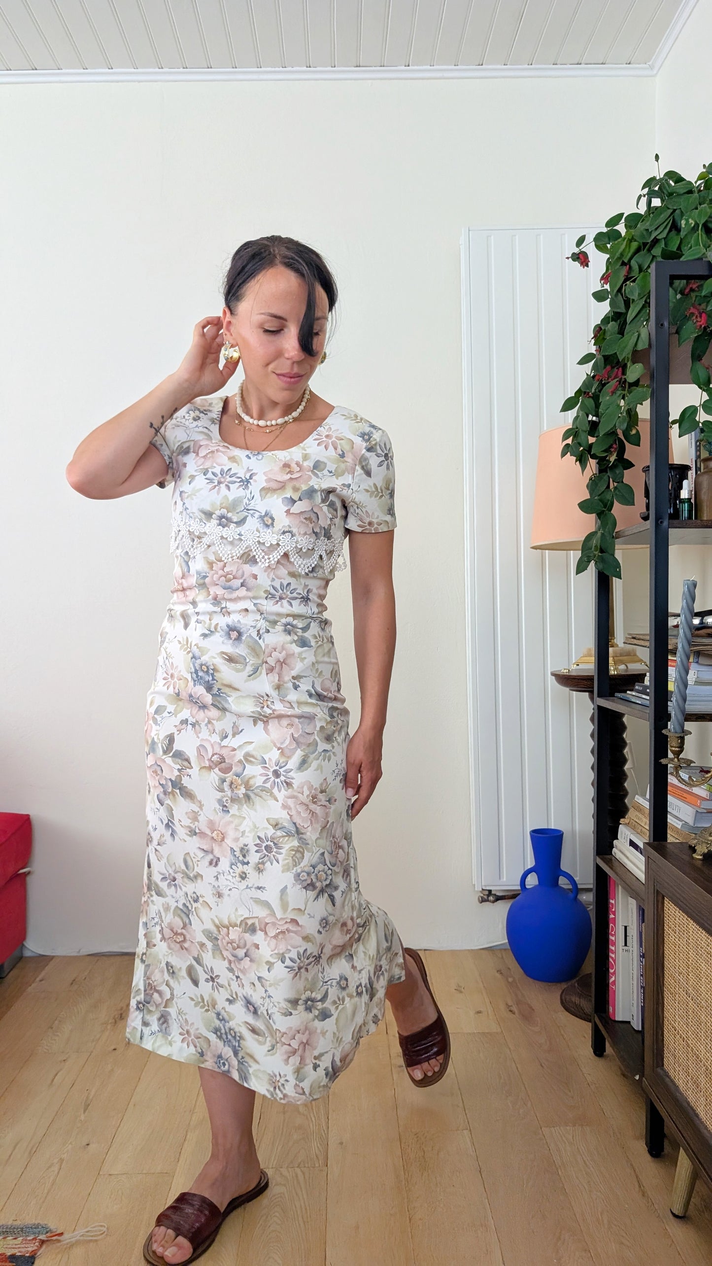 Robe 90s viscose T34-36