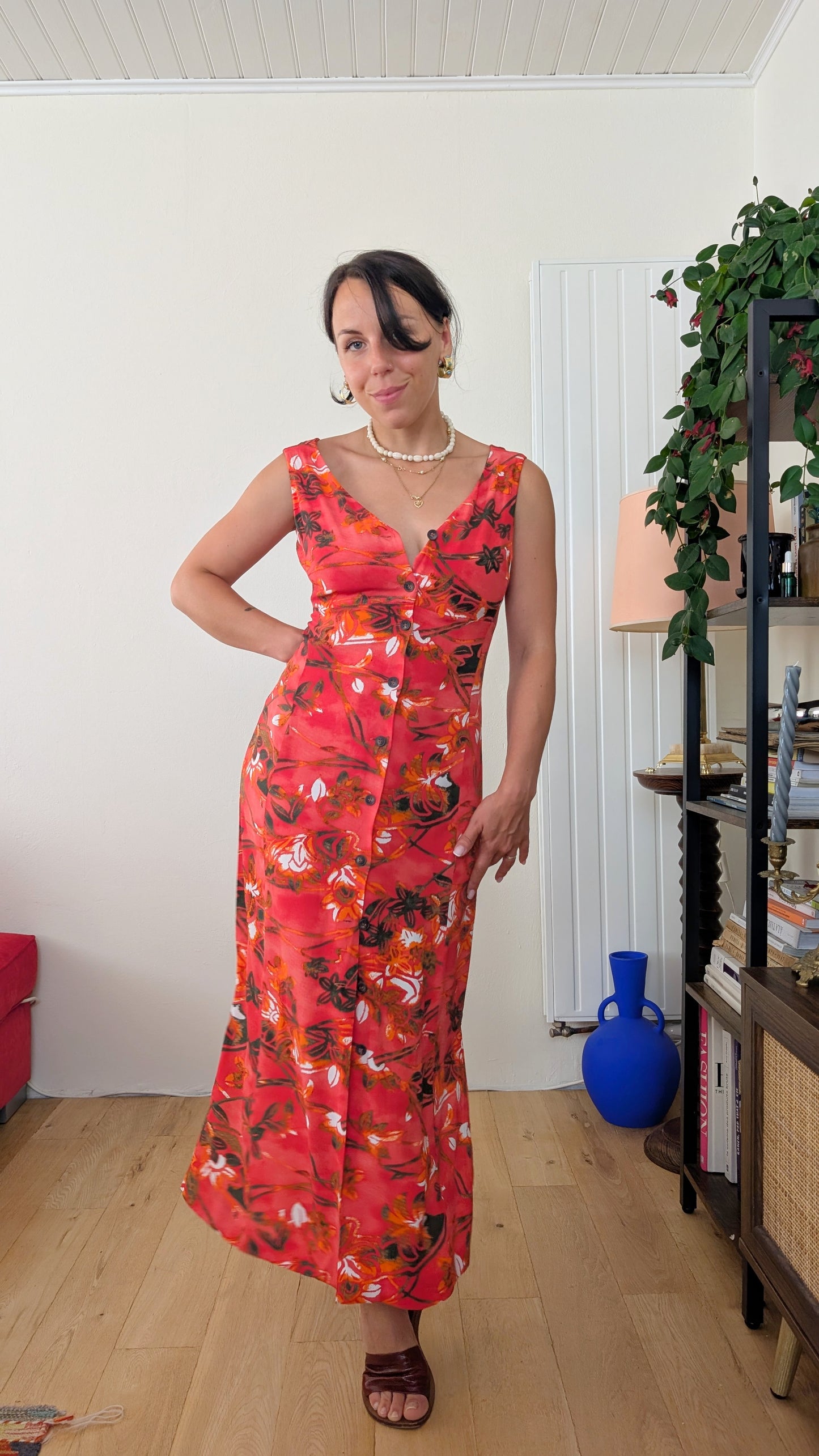 Robe maxi viscose T36