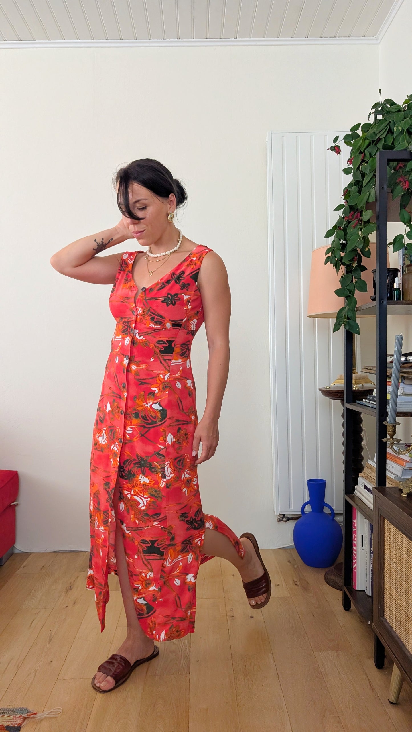 Robe maxi viscose T36