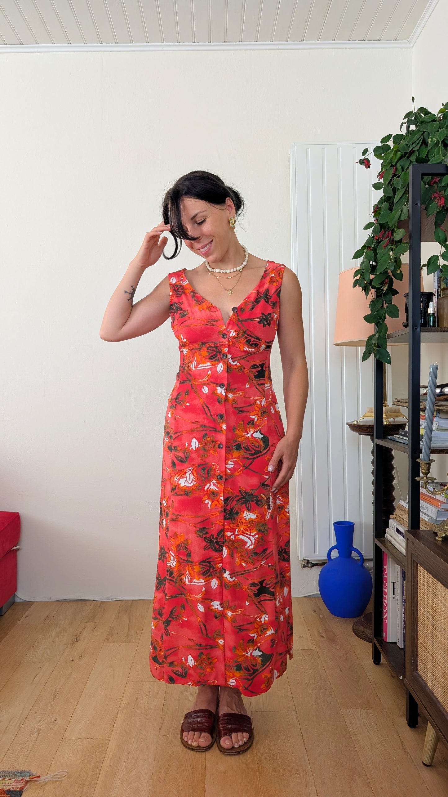 Robe maxi viscose T36