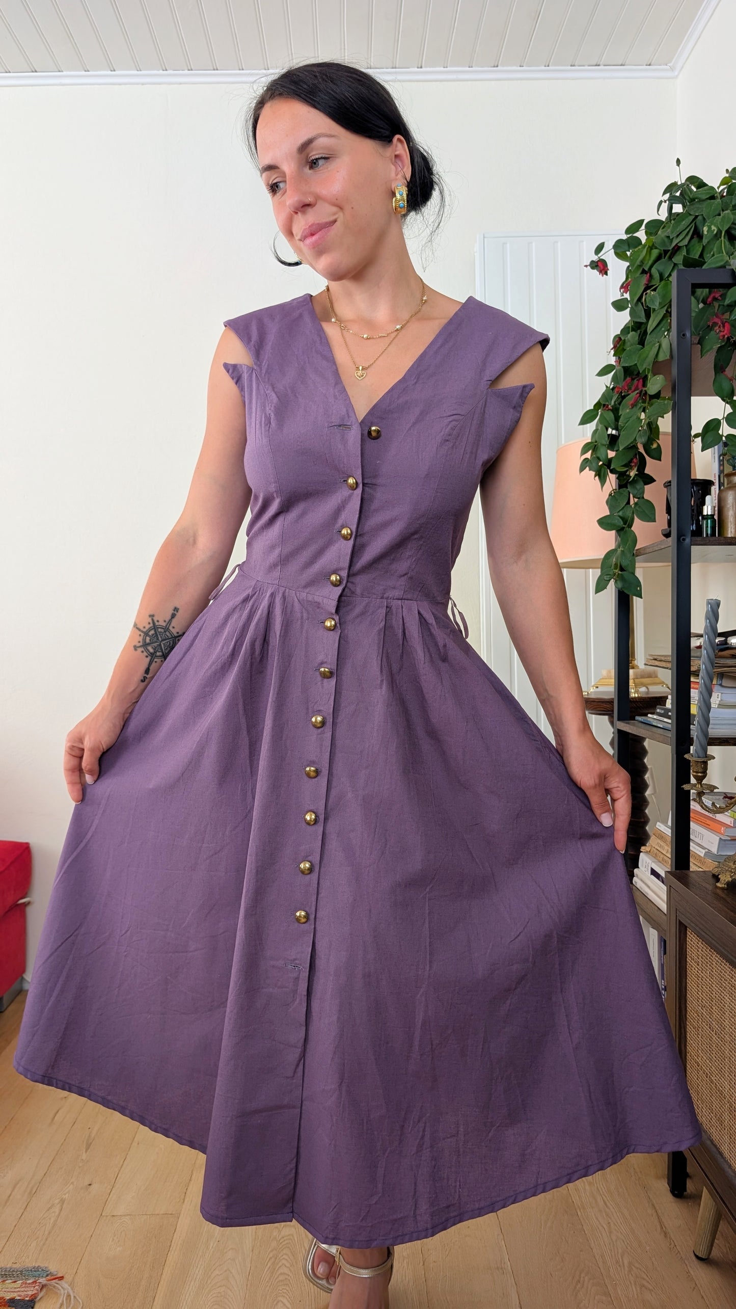 Robe coton 80s neuve T36