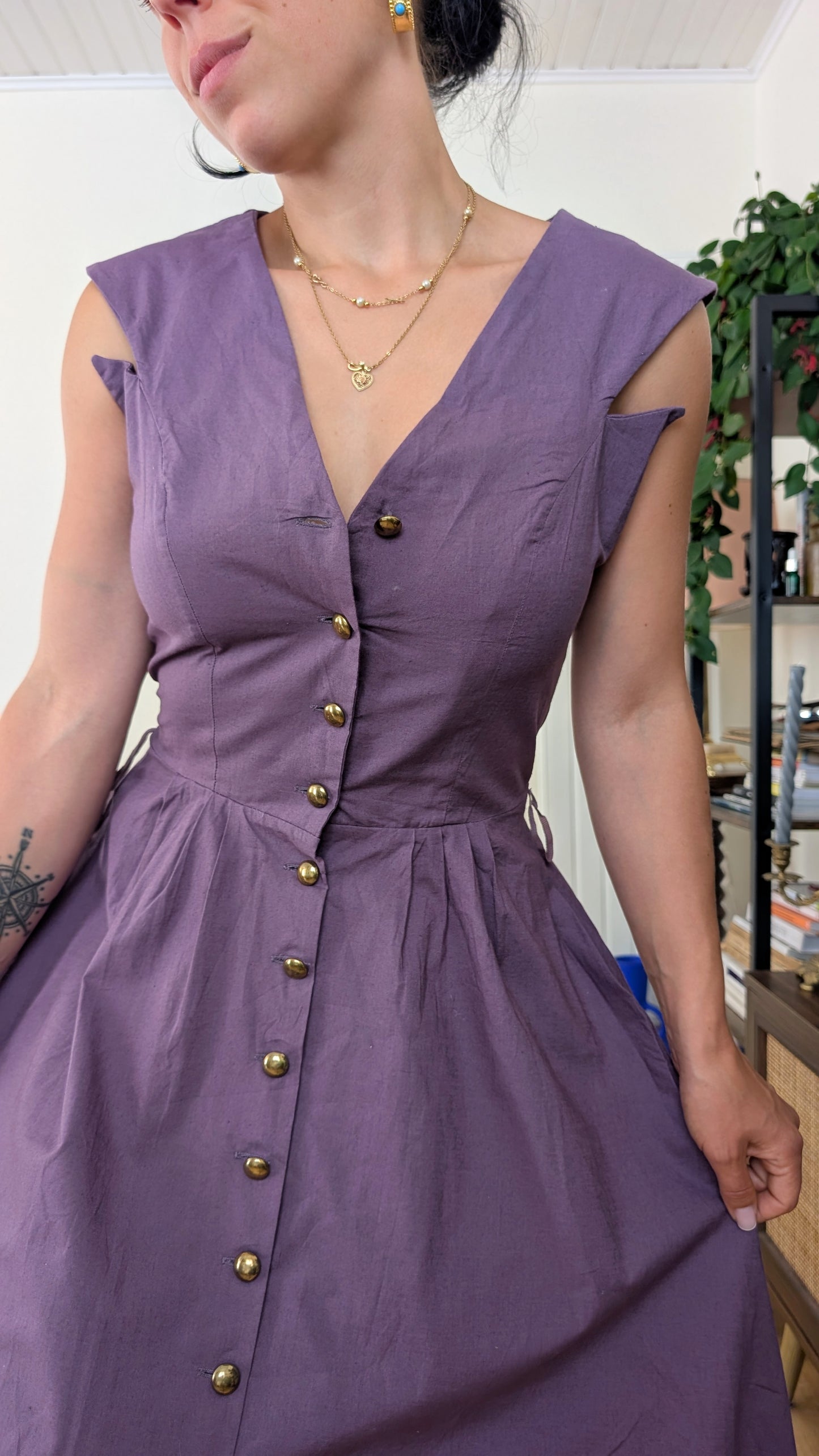 Robe coton 80s neuve T36