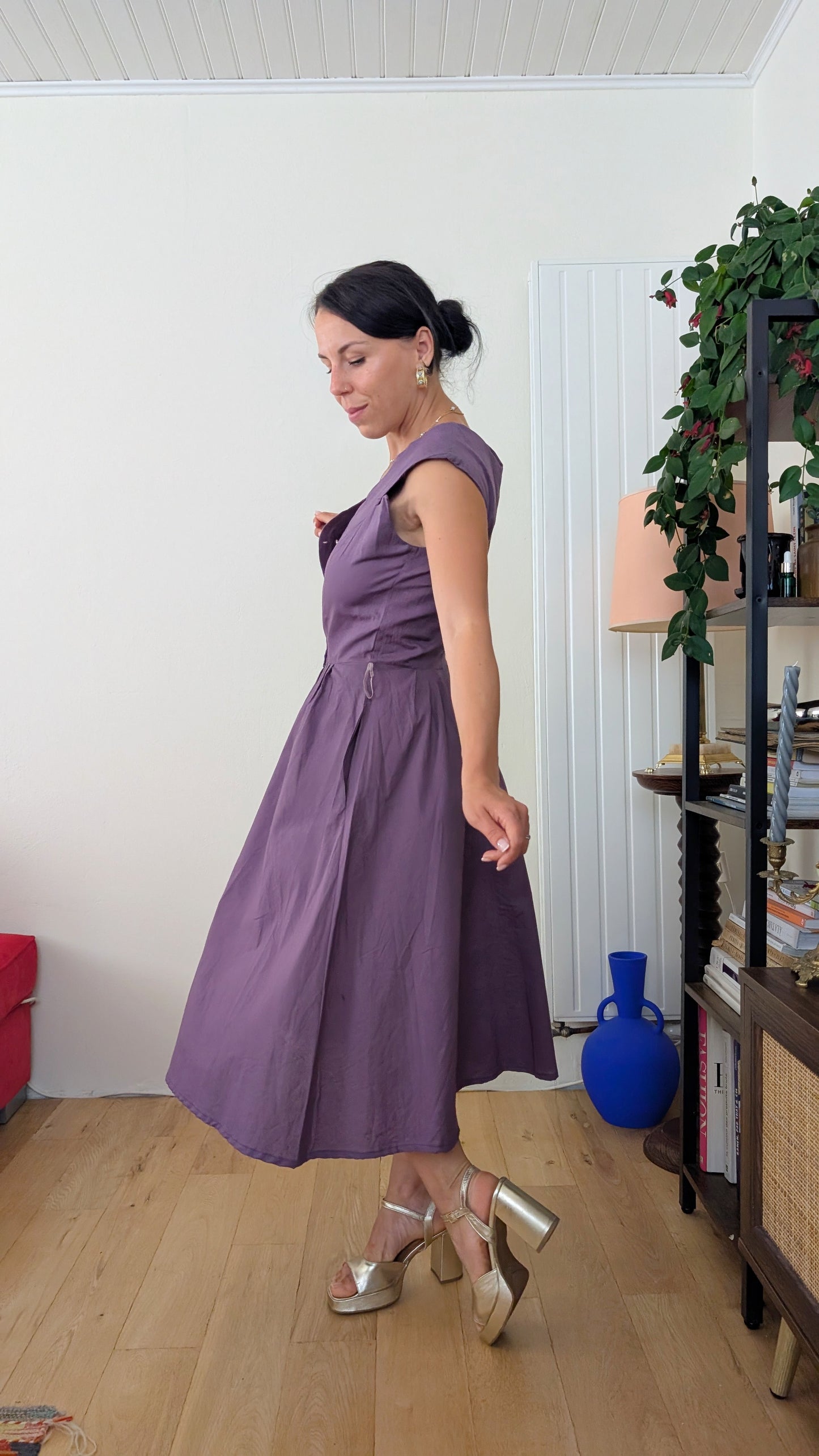 Robe coton 80s neuve T36
