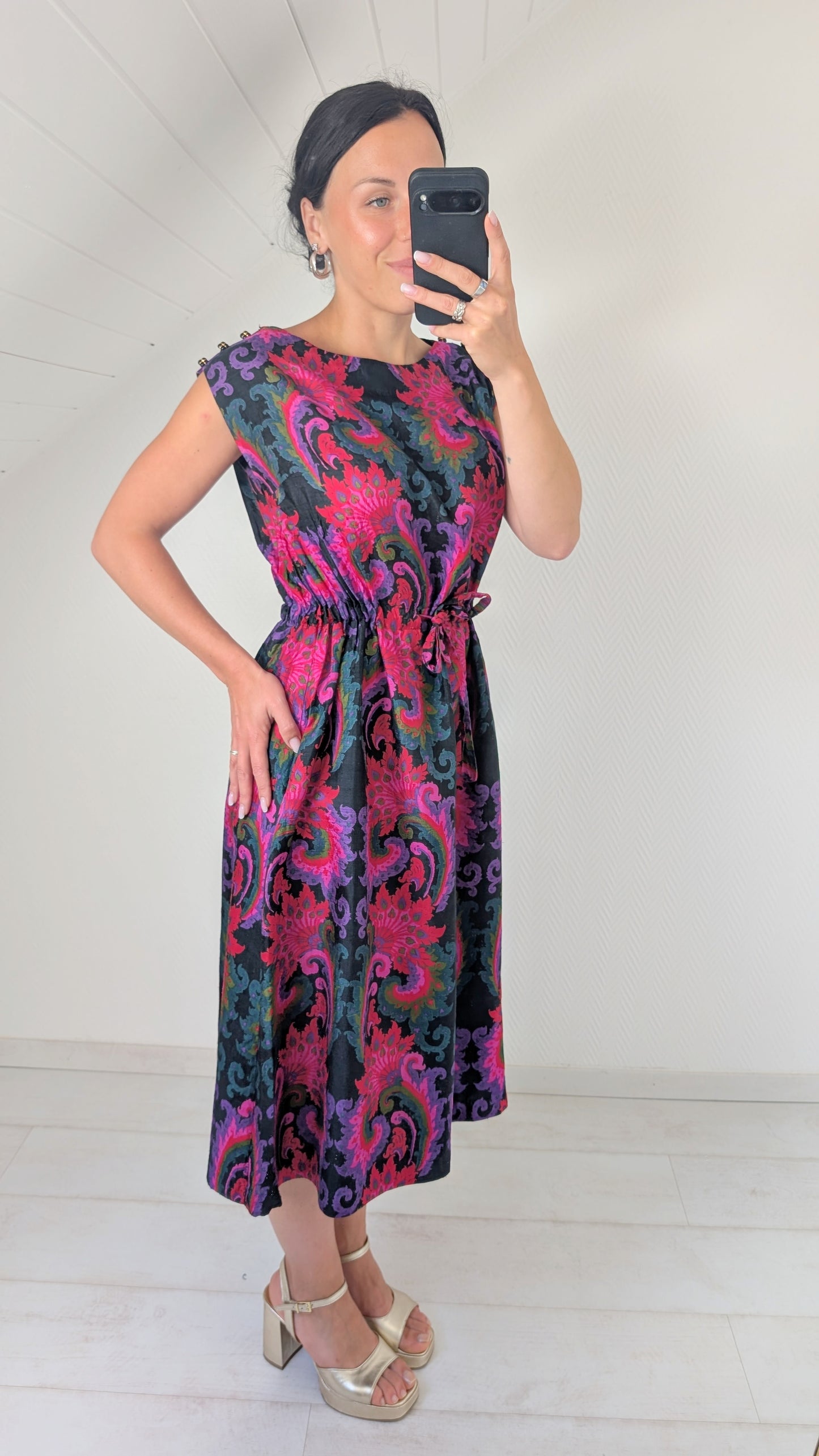 Robe 70s soie sauvage T40-42