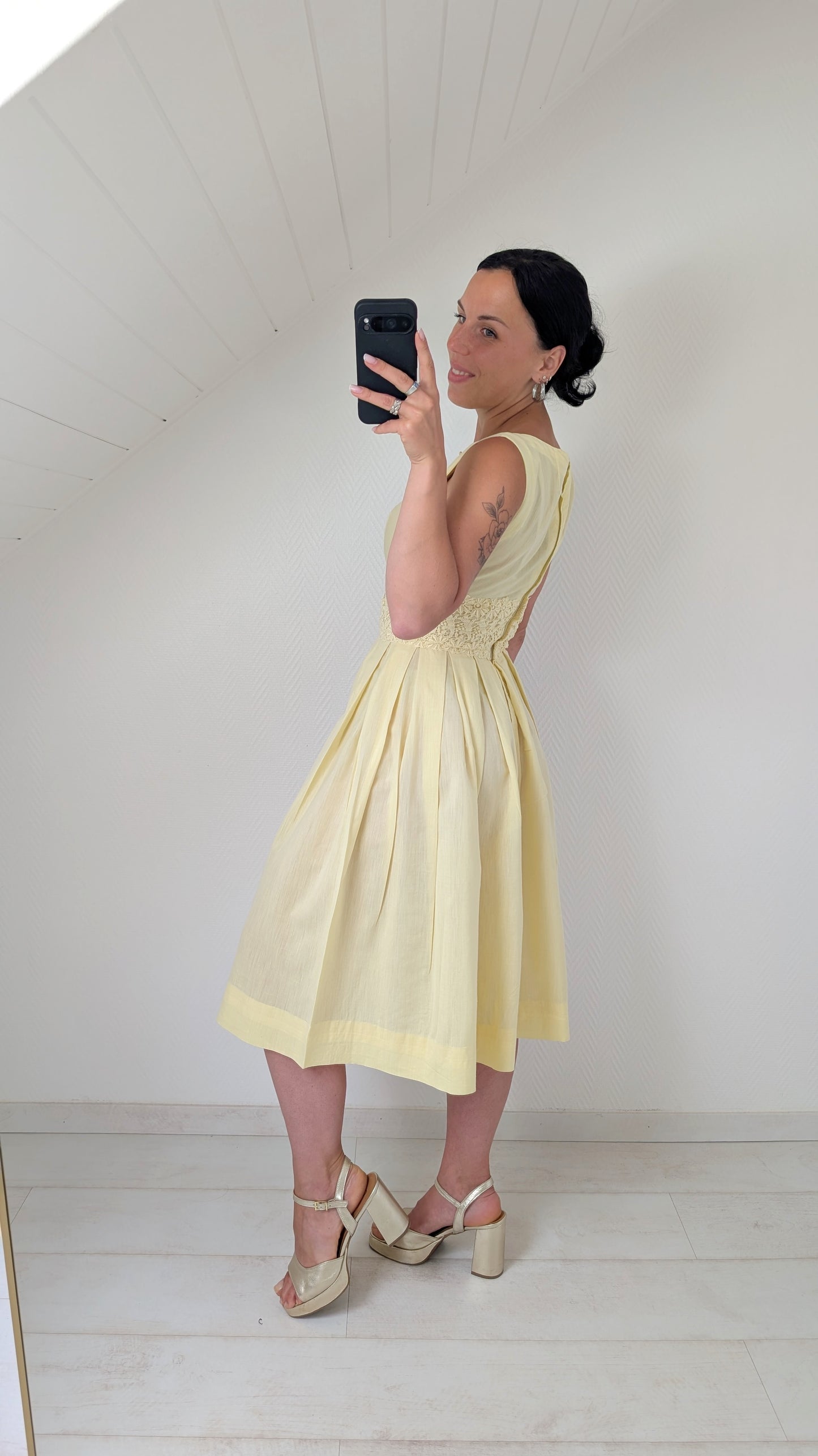 Robe 50s coton faite main T36