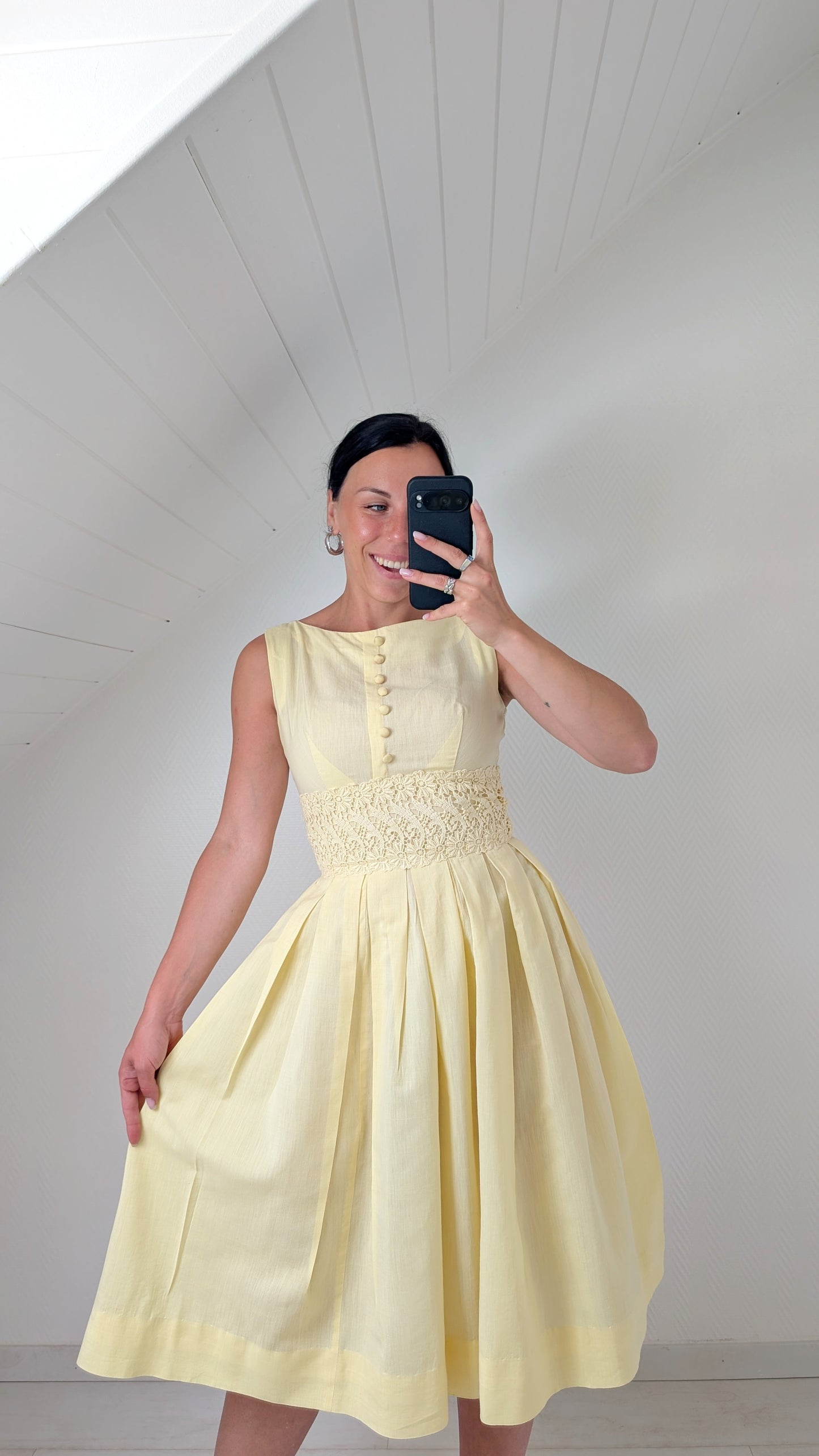 Robe 50s coton faite main T36