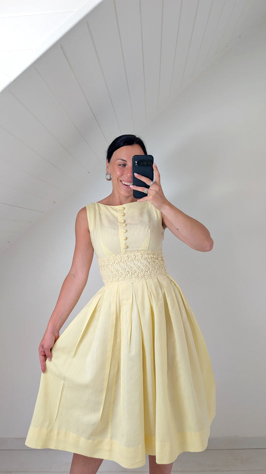 Robe 50s coton faite main T36