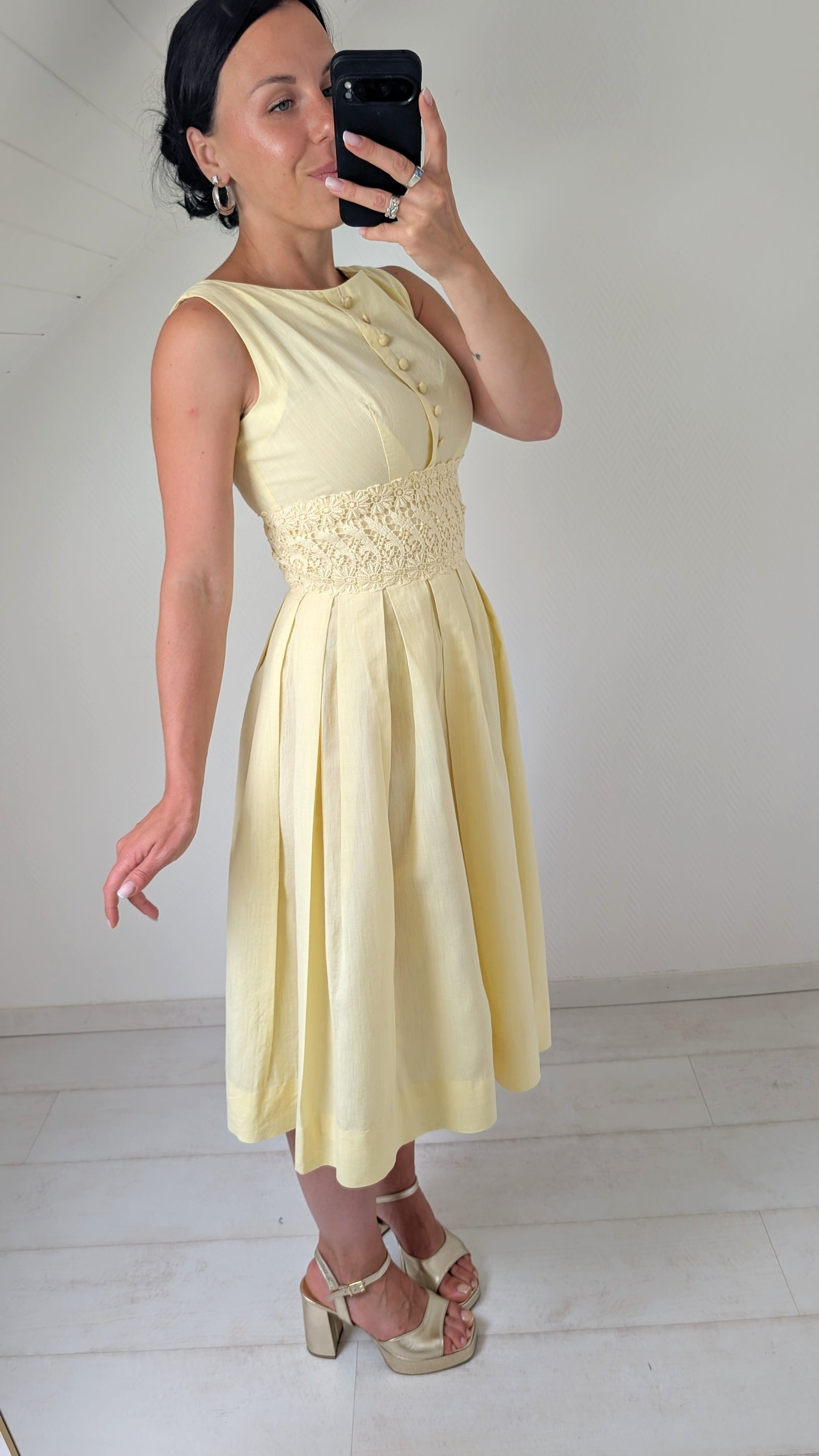 Robe 50s coton faite main T36