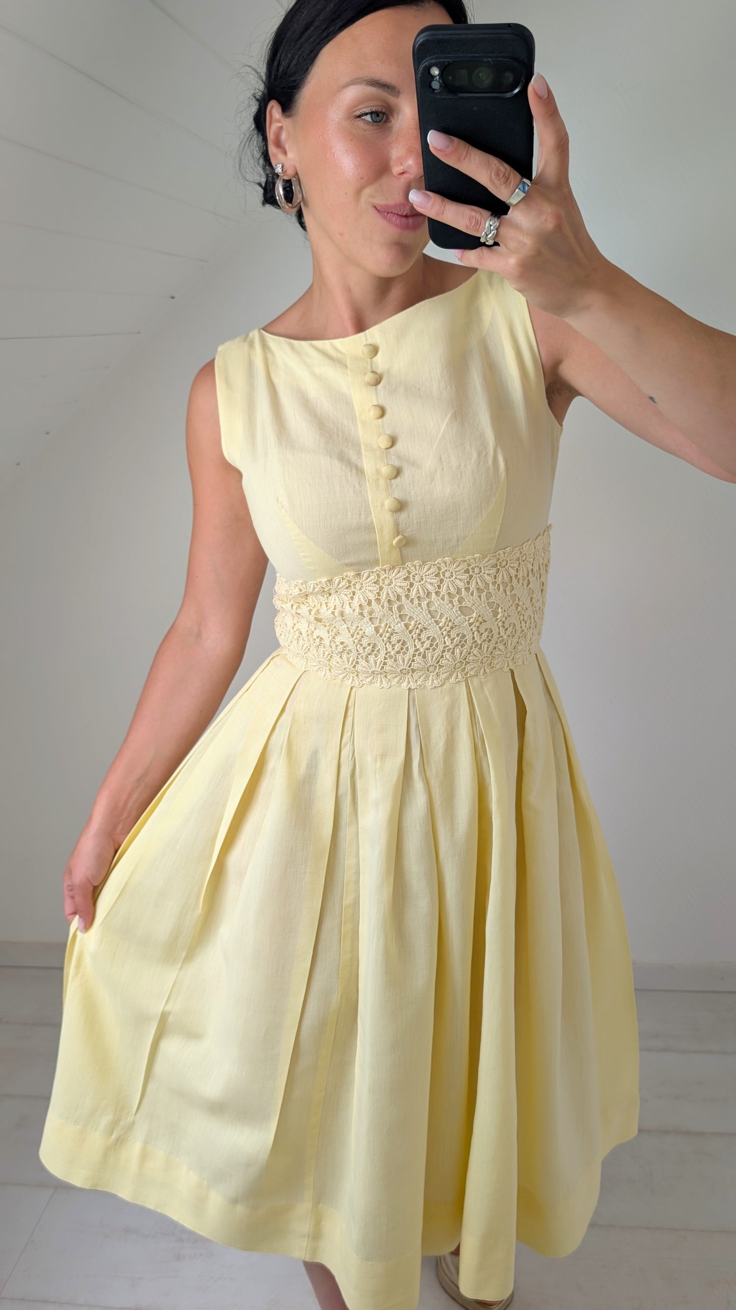 Robe 50s coton faite main T36