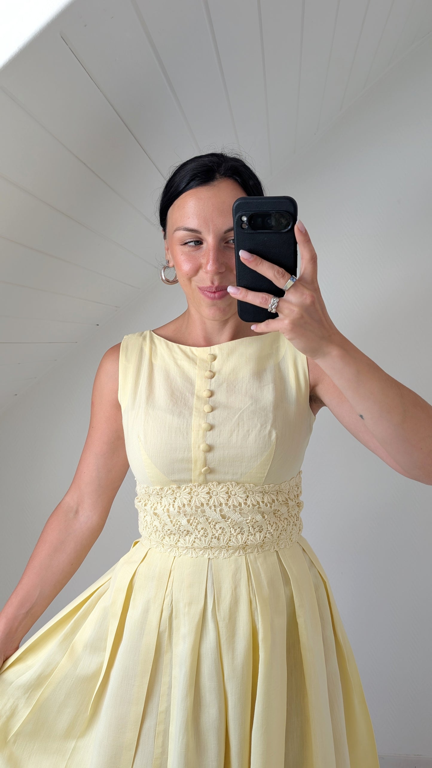 Robe 50s coton faite main T36