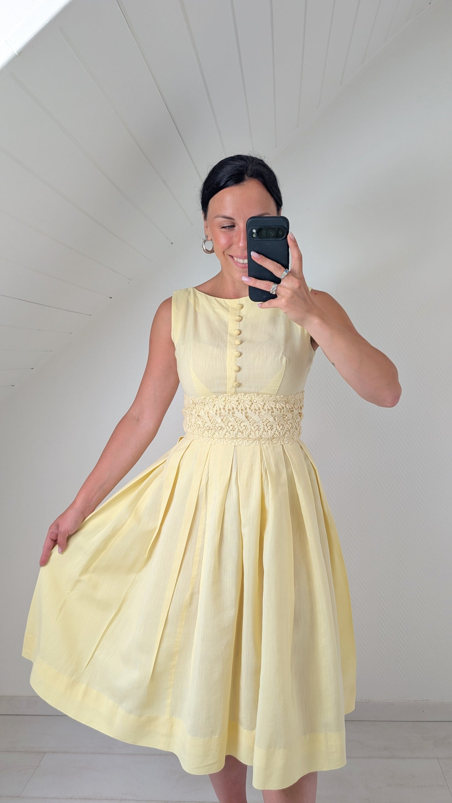 Robe 50s coton faite main T36