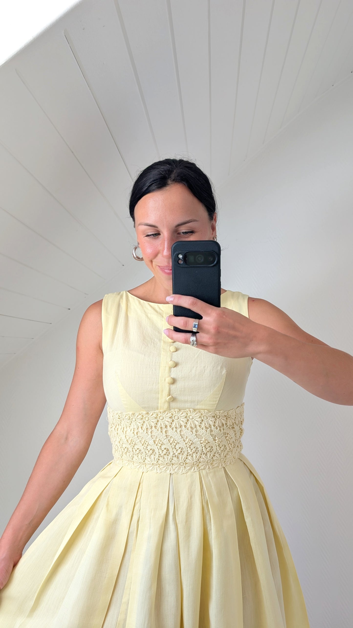 Robe 50s coton faite main T36