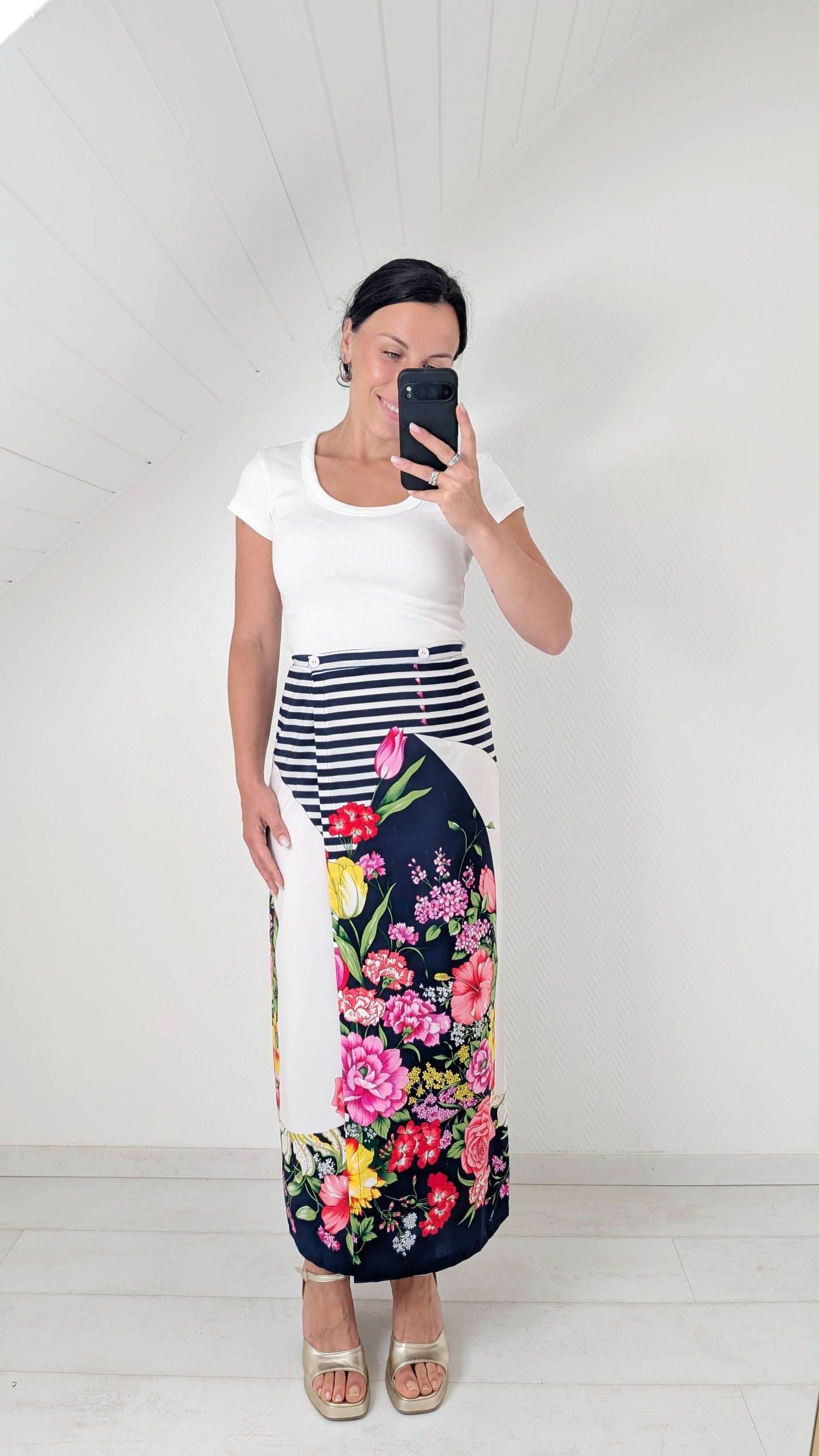 Jupe soie 70s T36