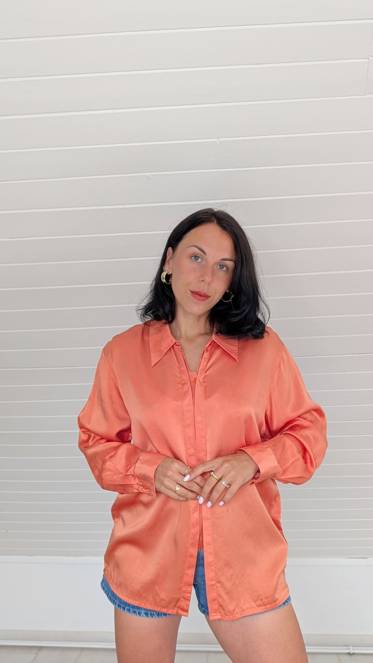 Blouse soie 90s T42