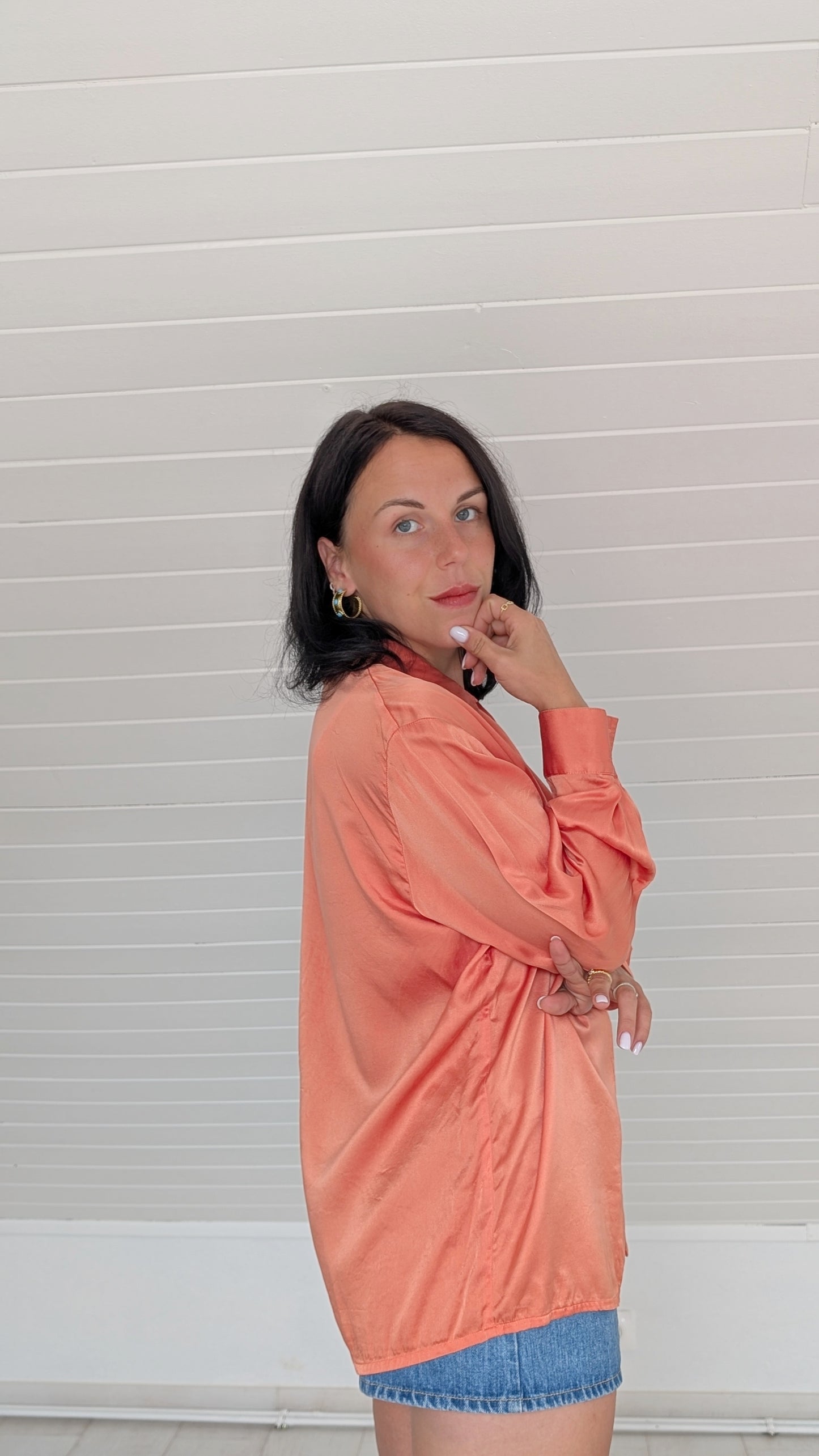 Blouse soie 90s T42