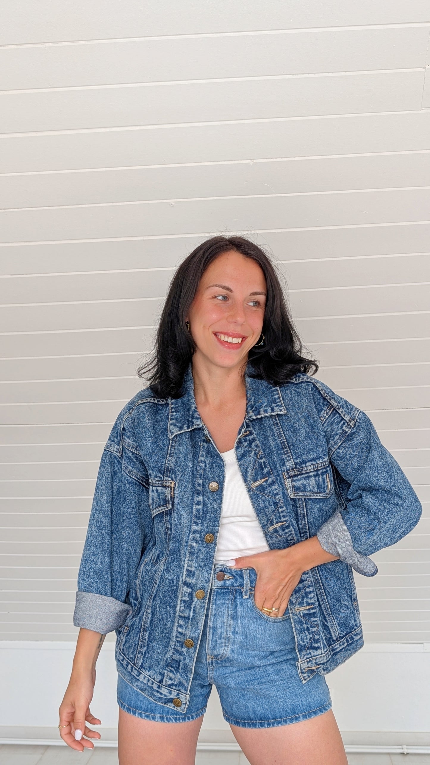 Veste jeans 80s T40-42