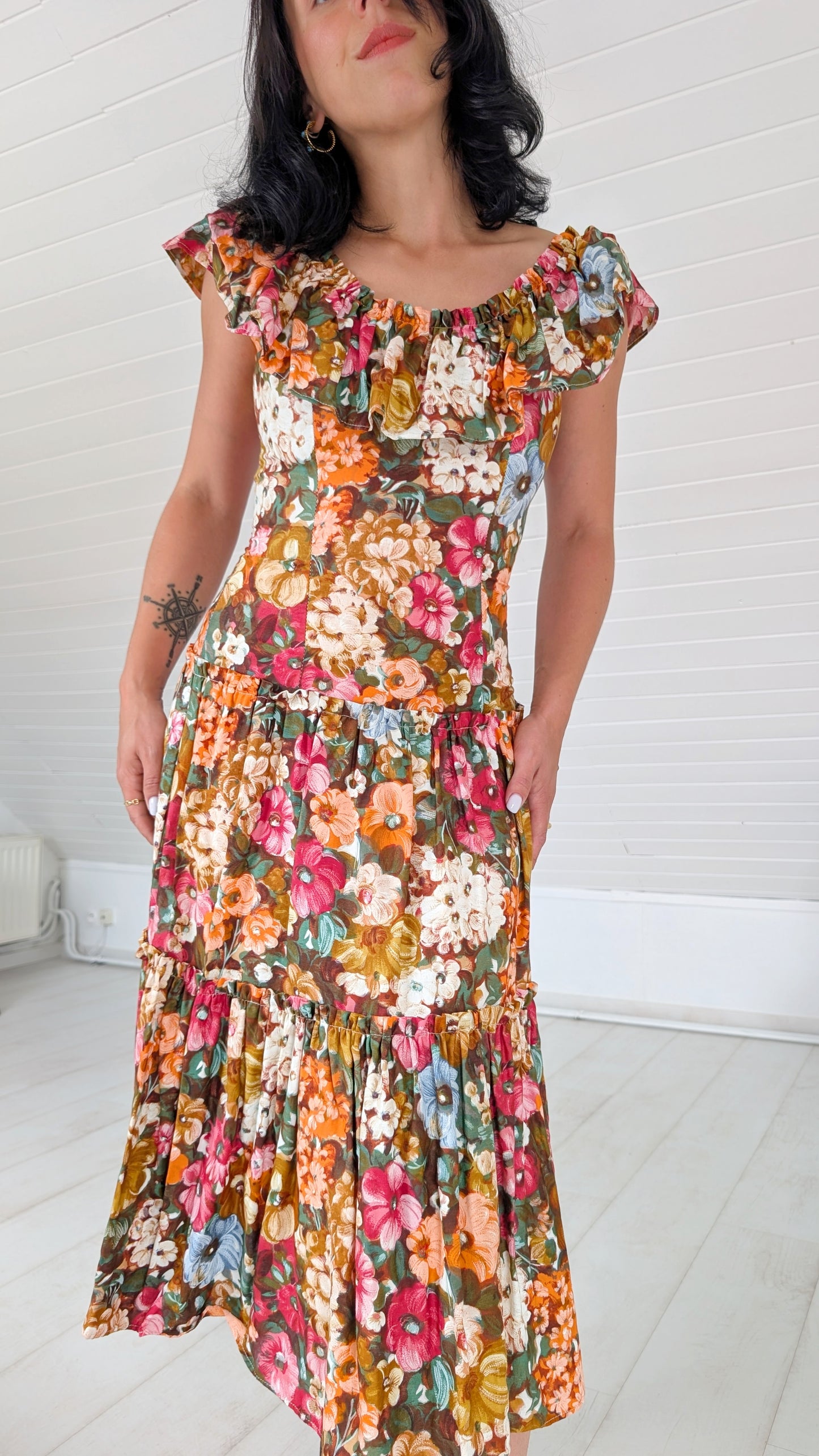 Robe coton 70s T36