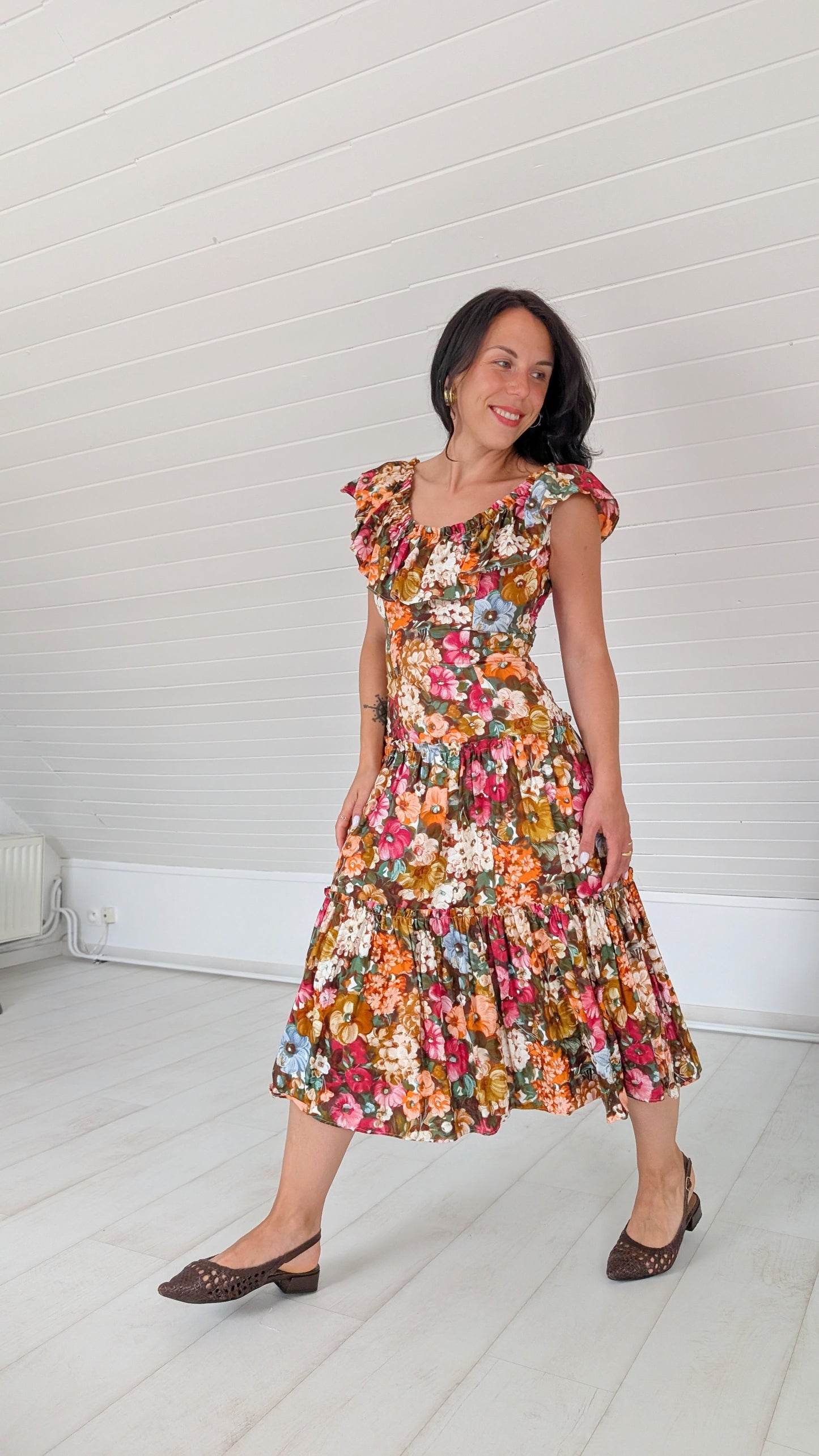 Robe coton 70s T36