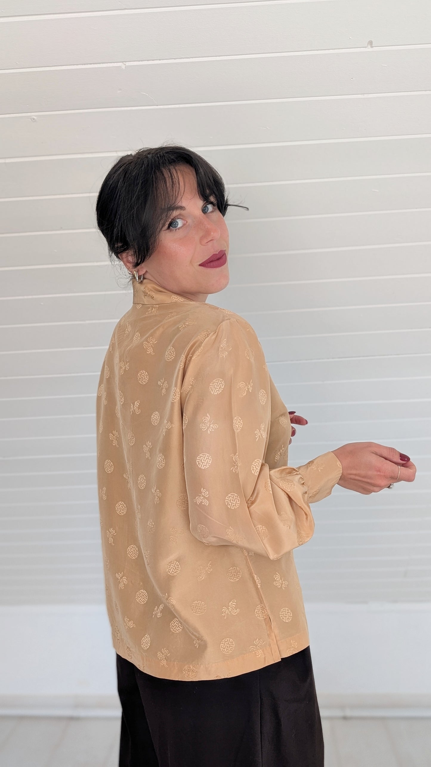 Blouse soie 1970 T38