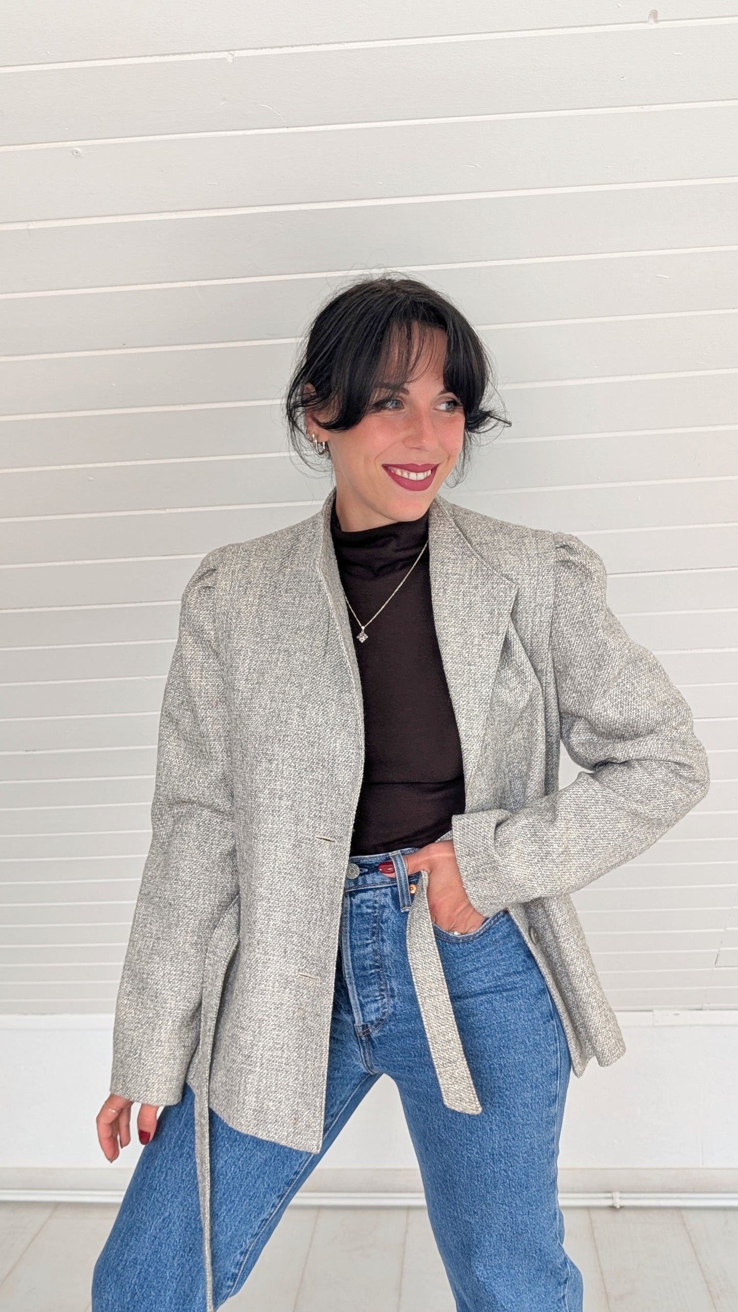 Veste laine 80s T38