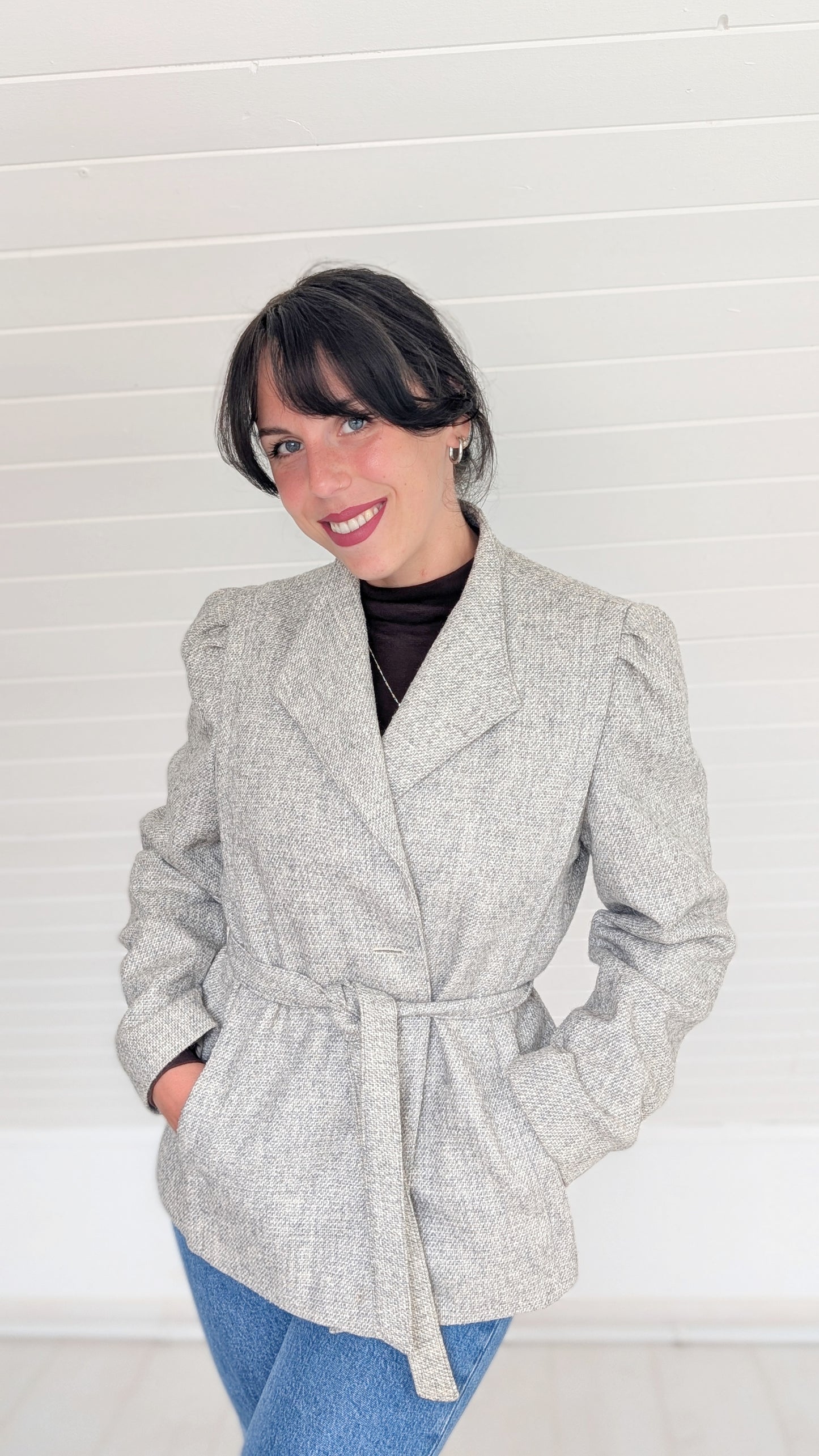 Veste laine 80s T38