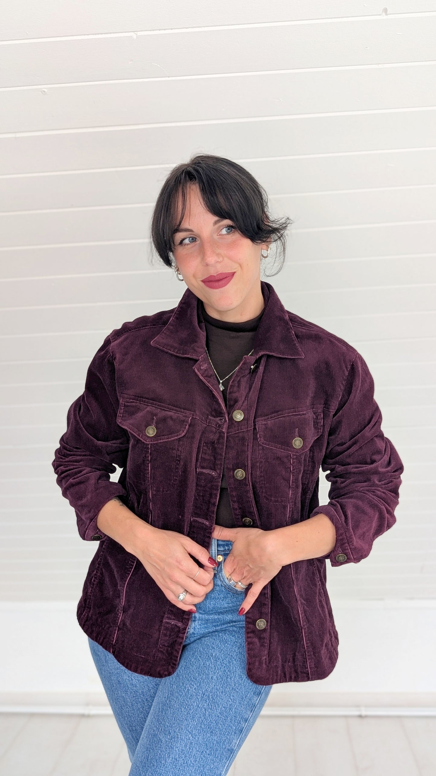 Veste/surchemise velours T40