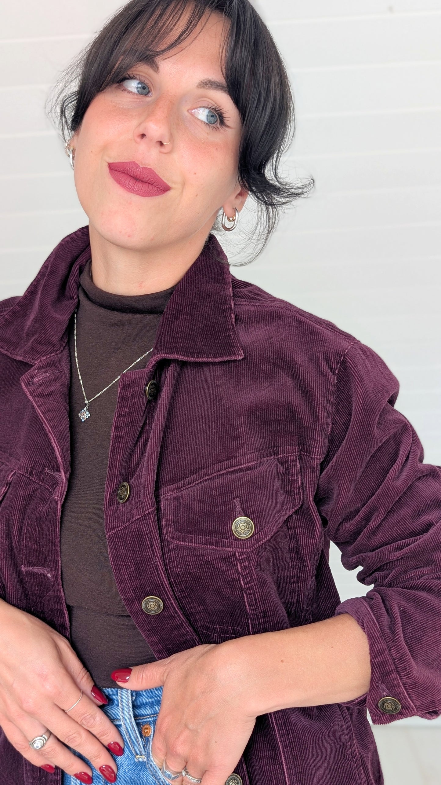Veste/surchemise velours T40