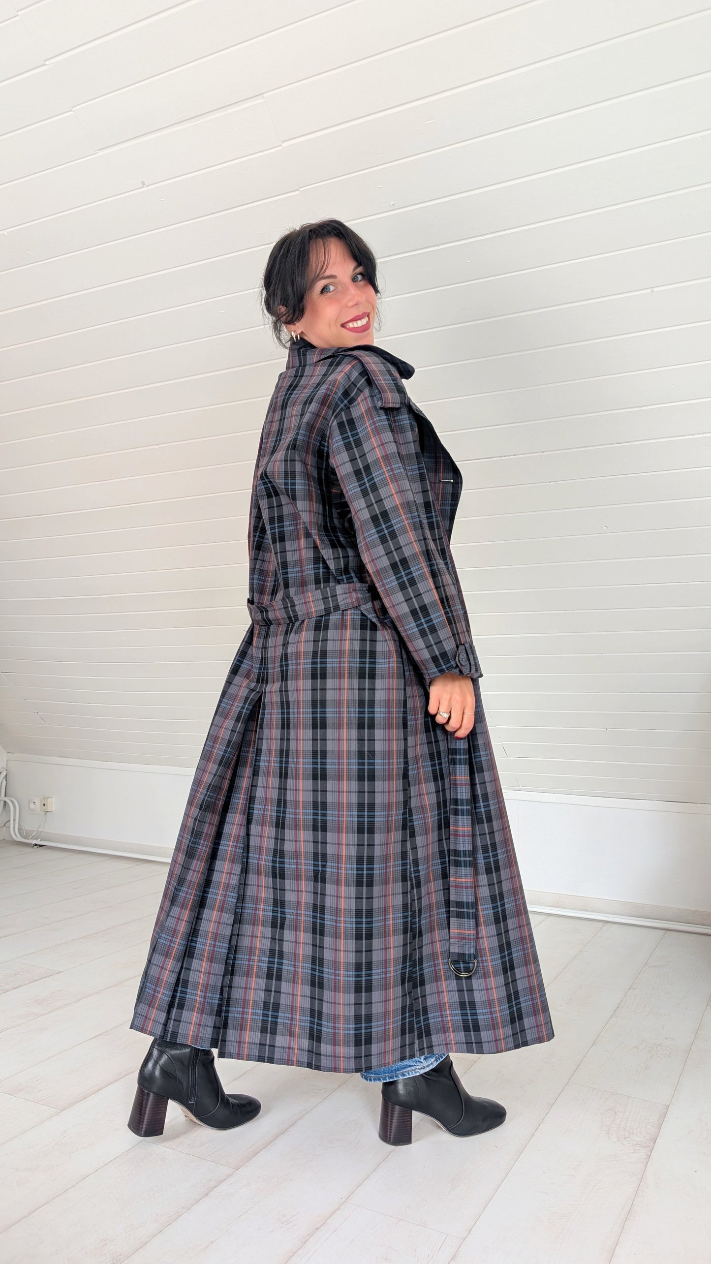 Trench ample oversize 80s jusqu'à un 44