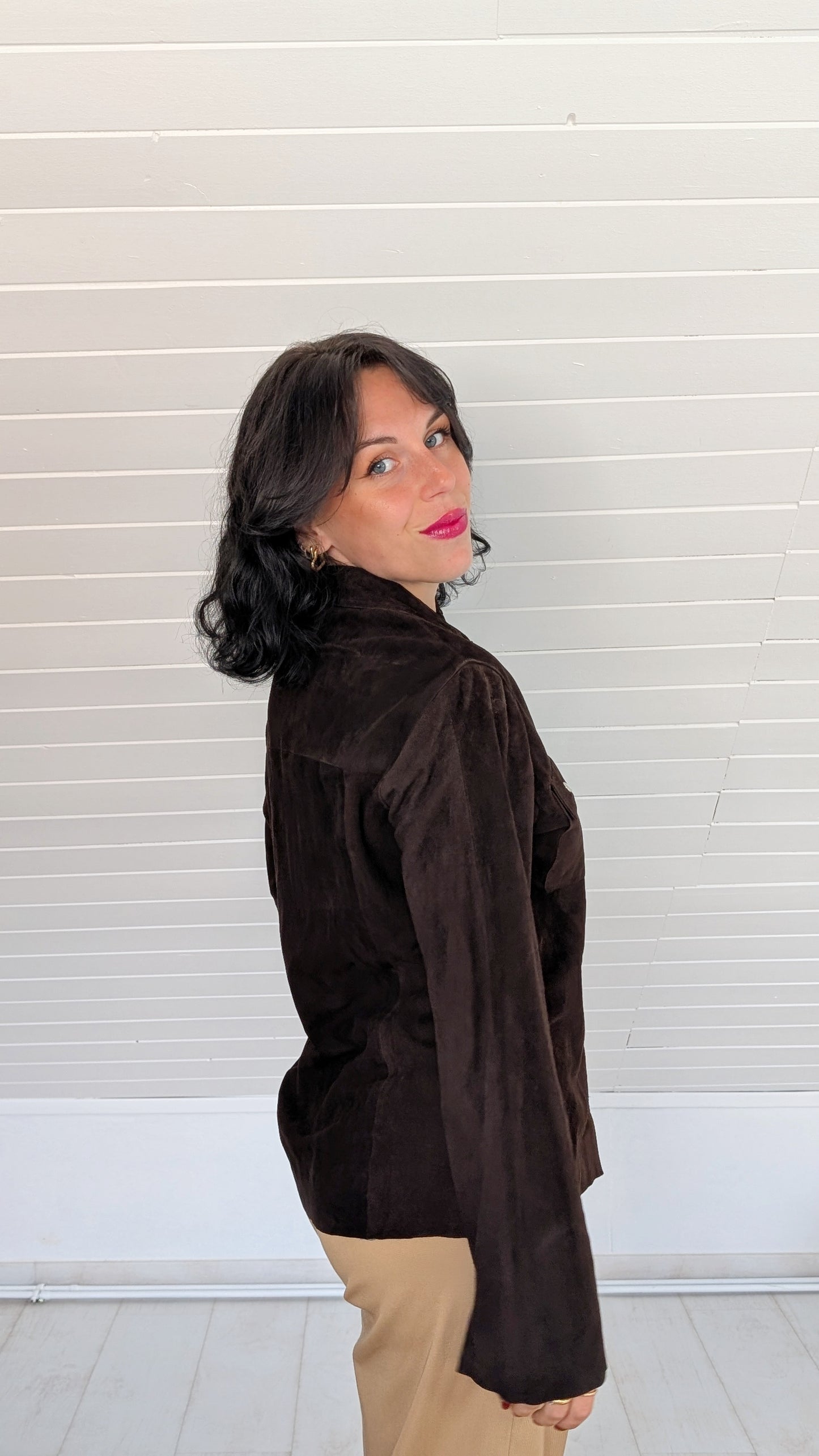 Chemise en daim (cuir) T38