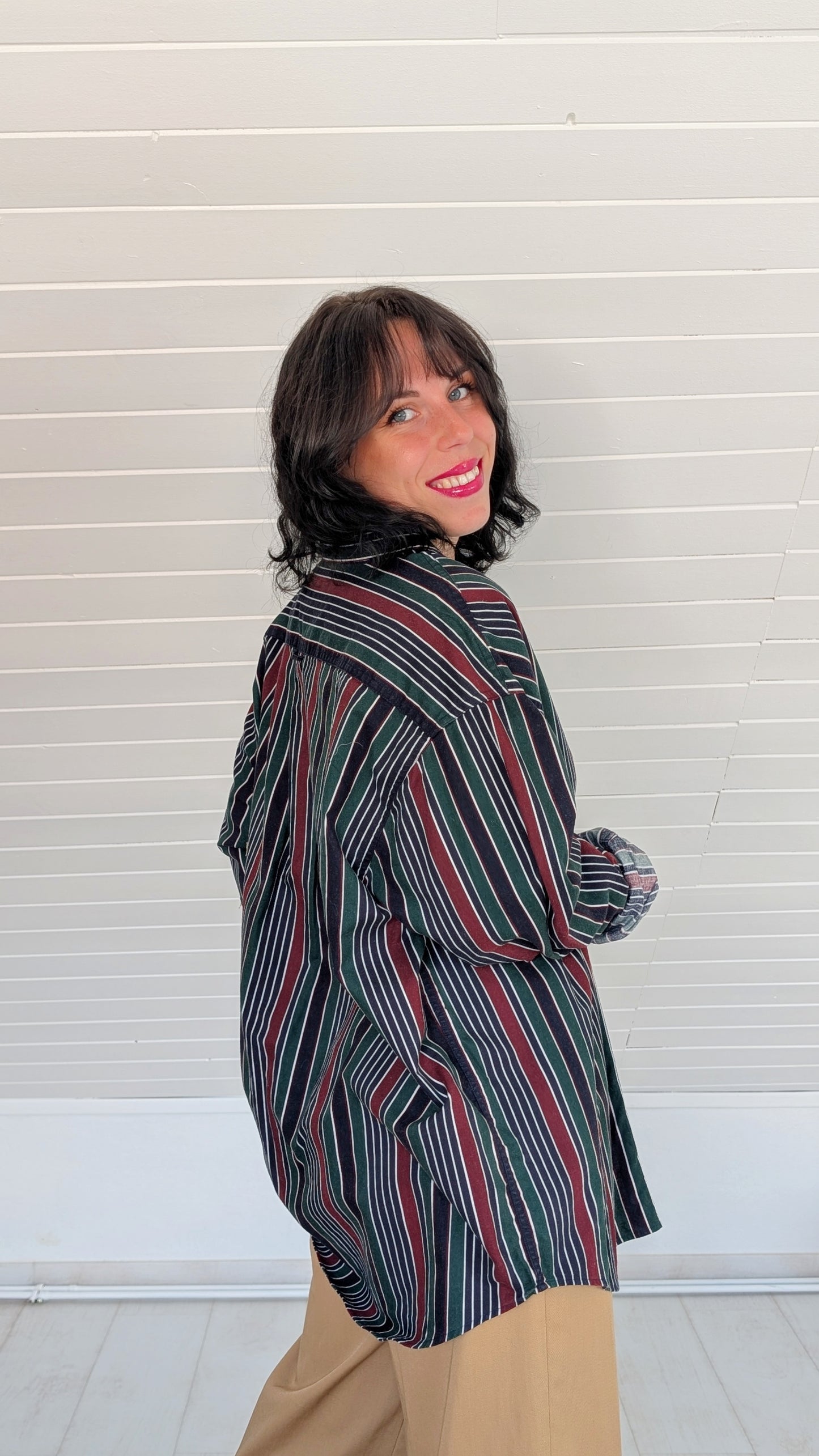 Chemise coton oversize 80s jusqu'à un 44