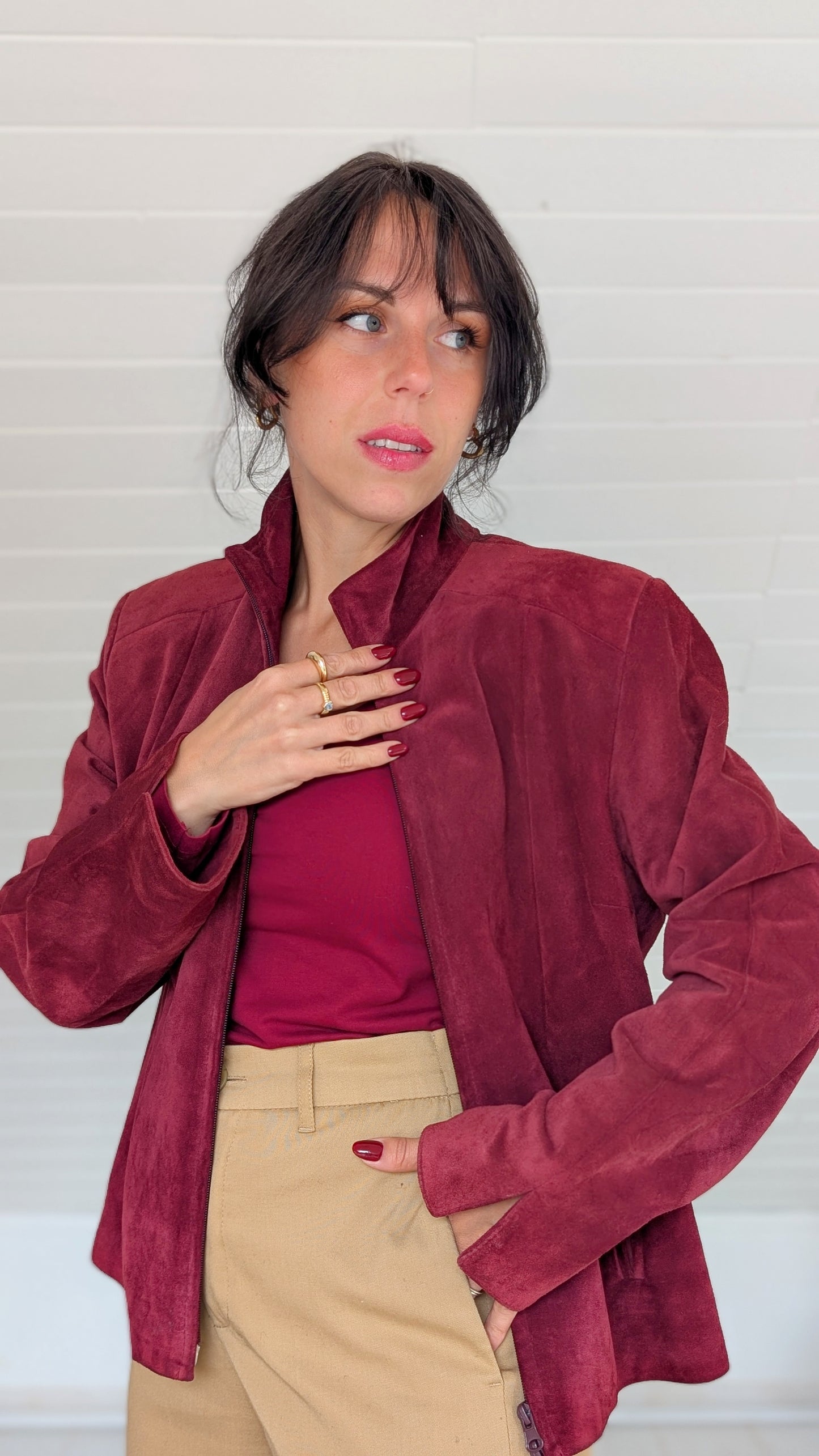 Veste daim 90s T40
