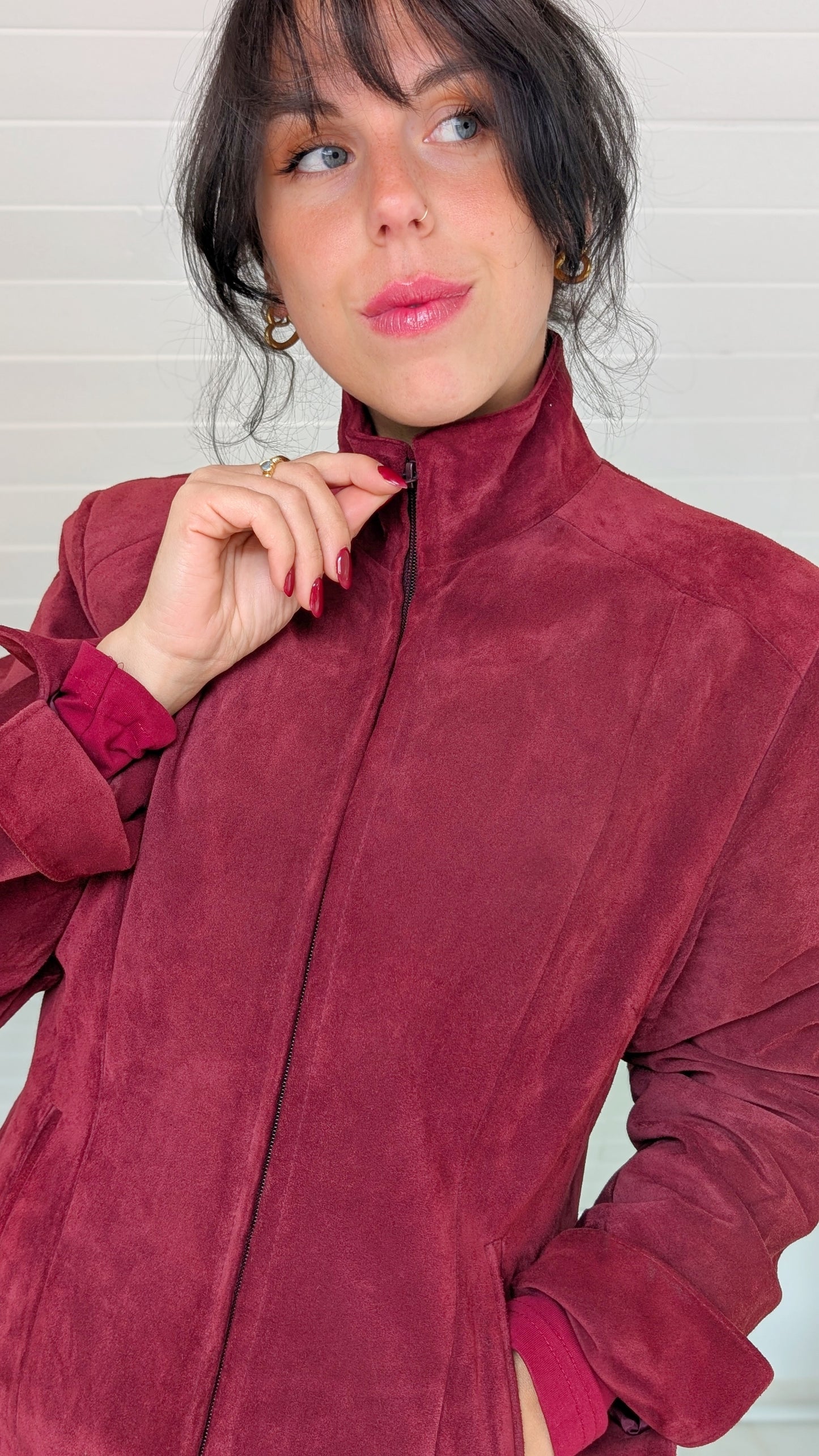 Veste daim 90s T40