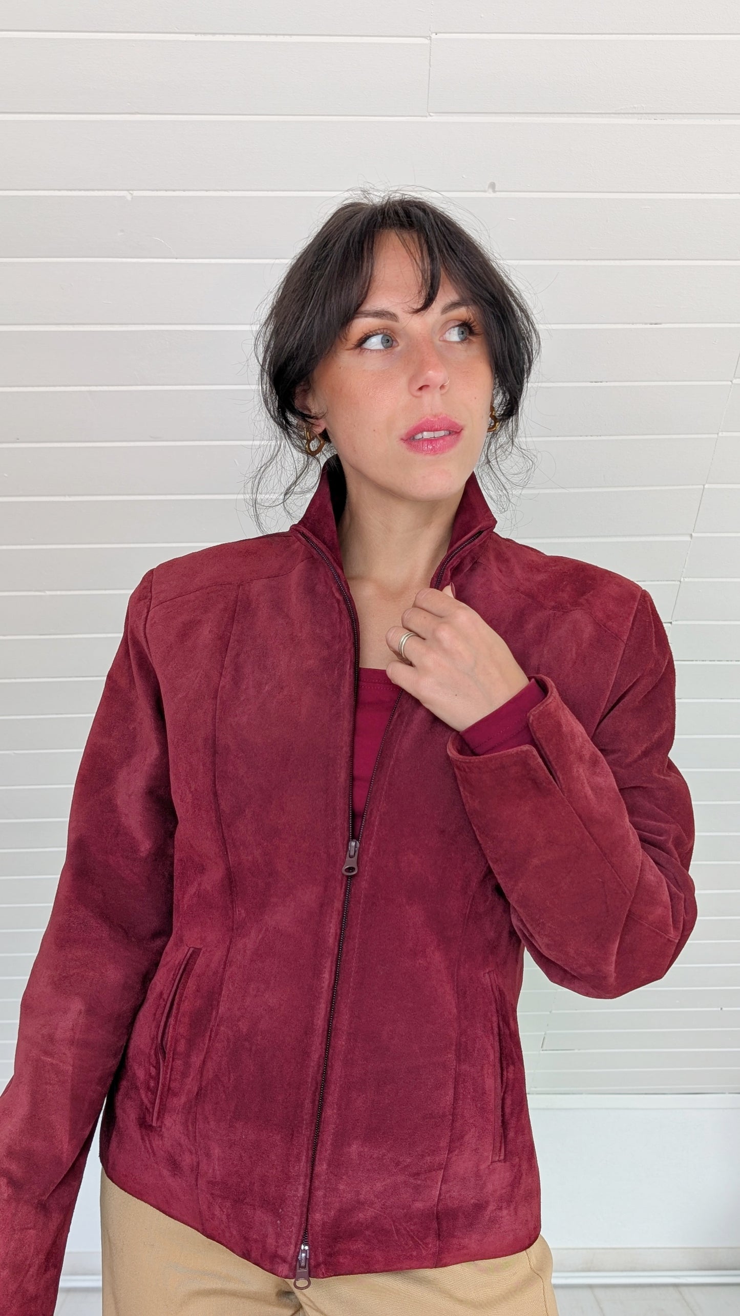 Veste daim 90s T40