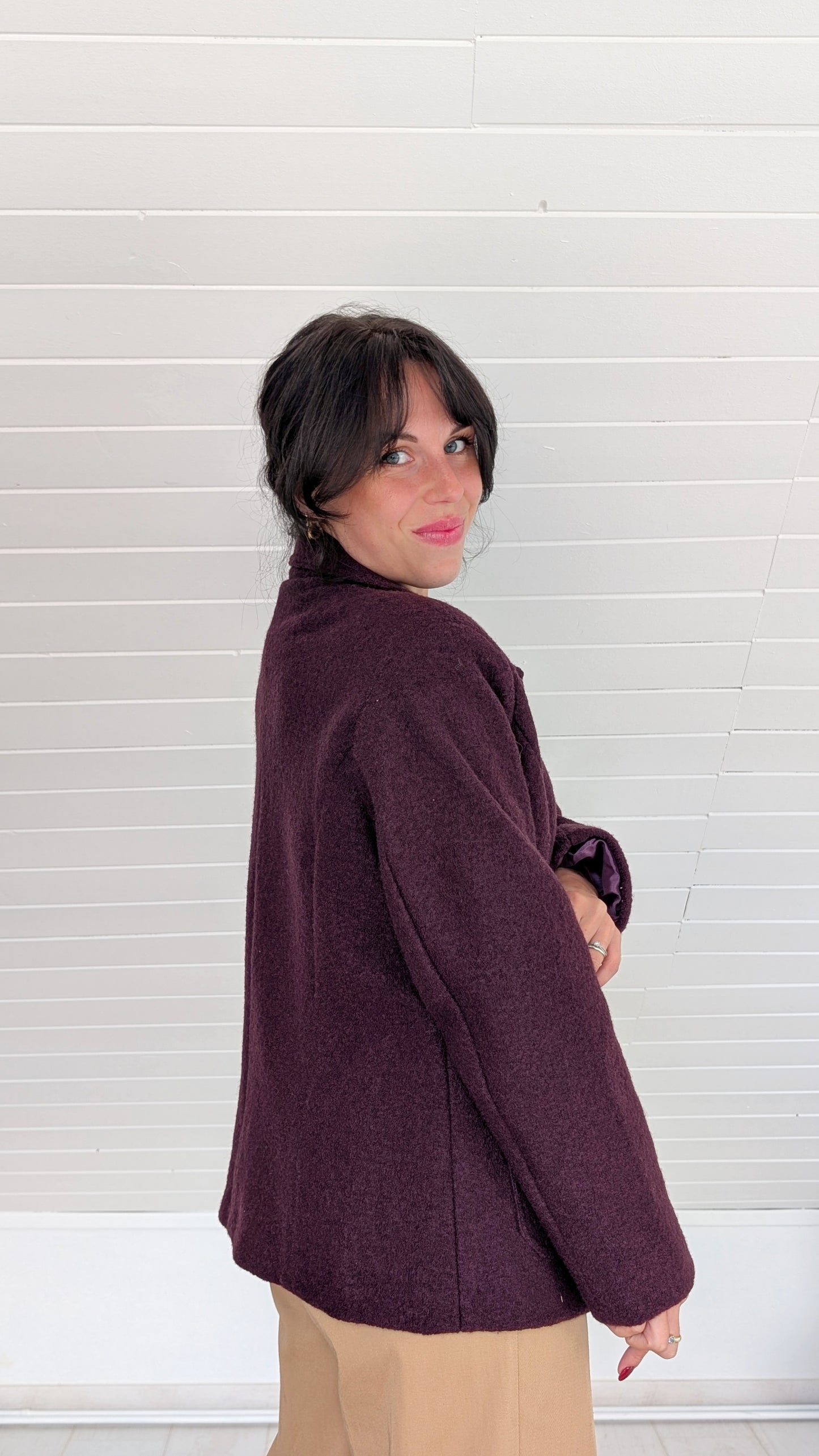 Manteau laine 80s T40-42