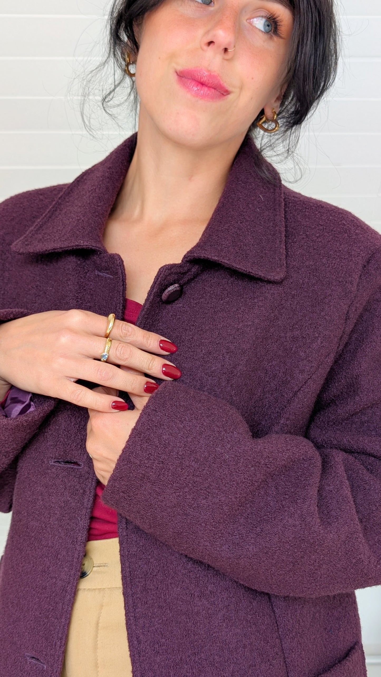Manteau laine 80s T40-42
