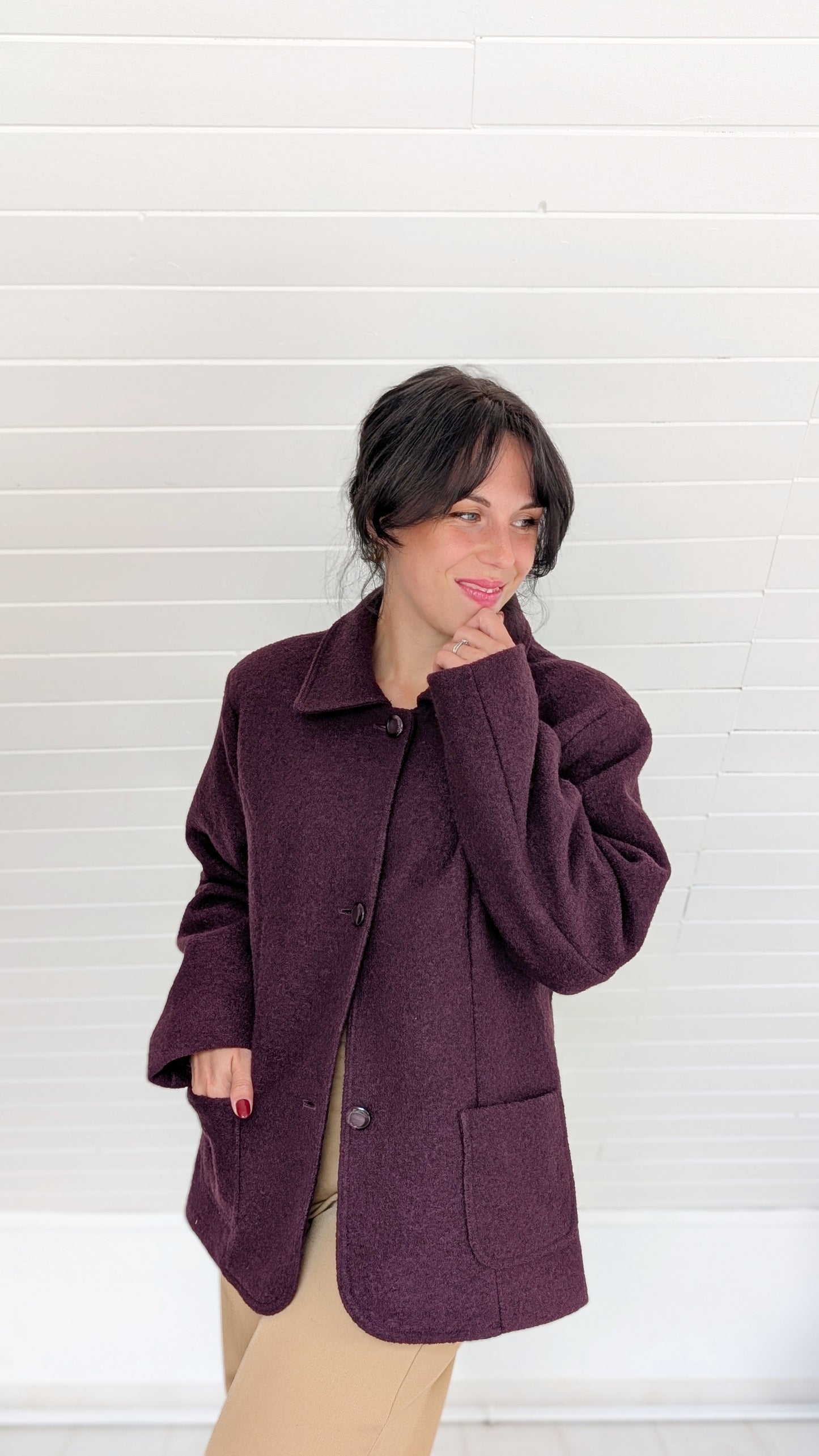 Manteau laine 80s T40-42