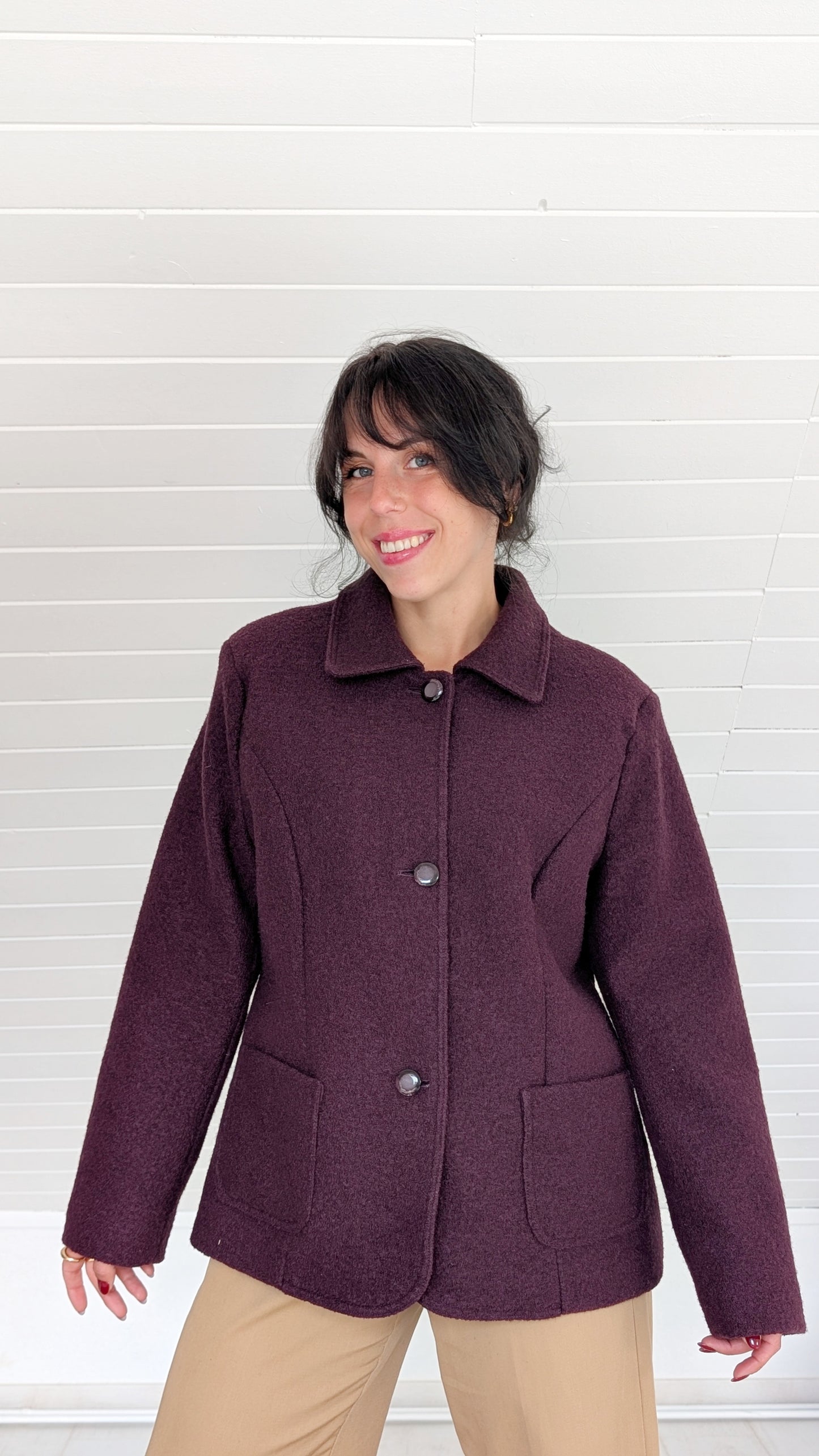 Manteau laine 80s T40-42