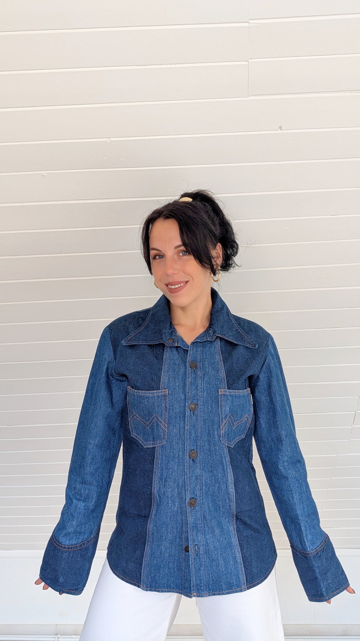 Chemise denim 70s T38-40