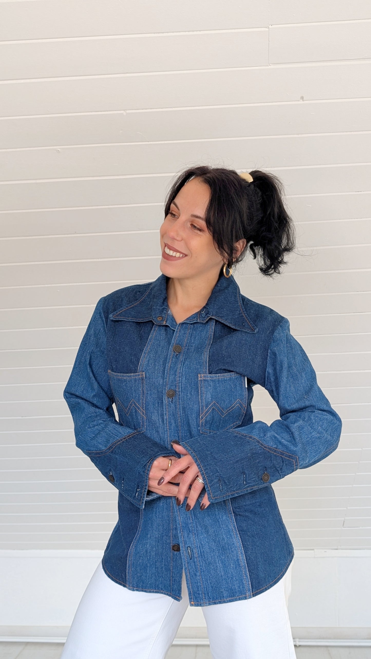 Chemise denim 70s T38-40
