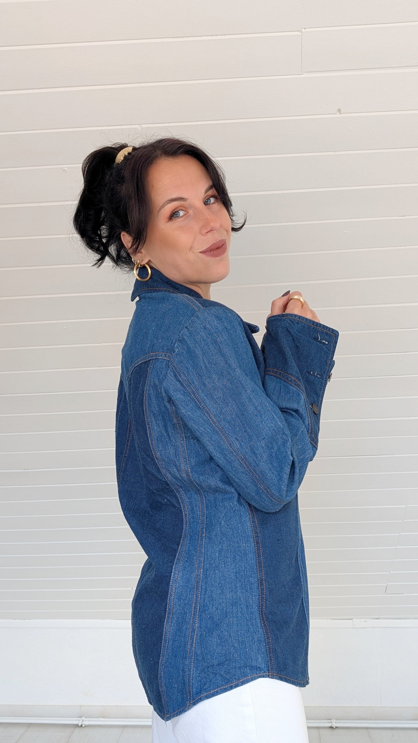 Chemise denim 70s T38-40