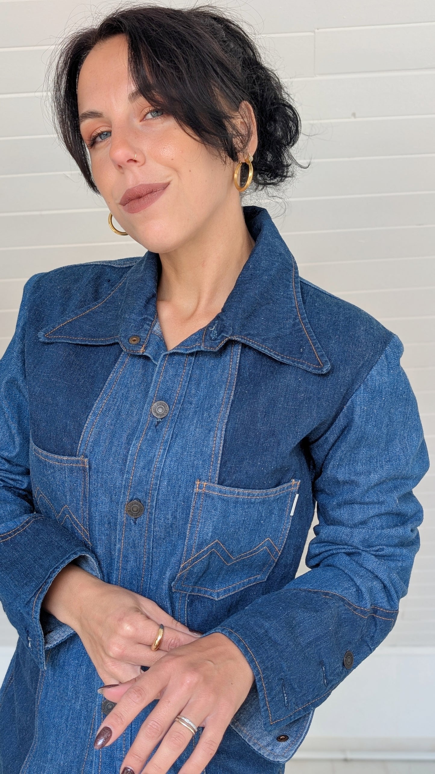 Chemise denim 70s T38-40