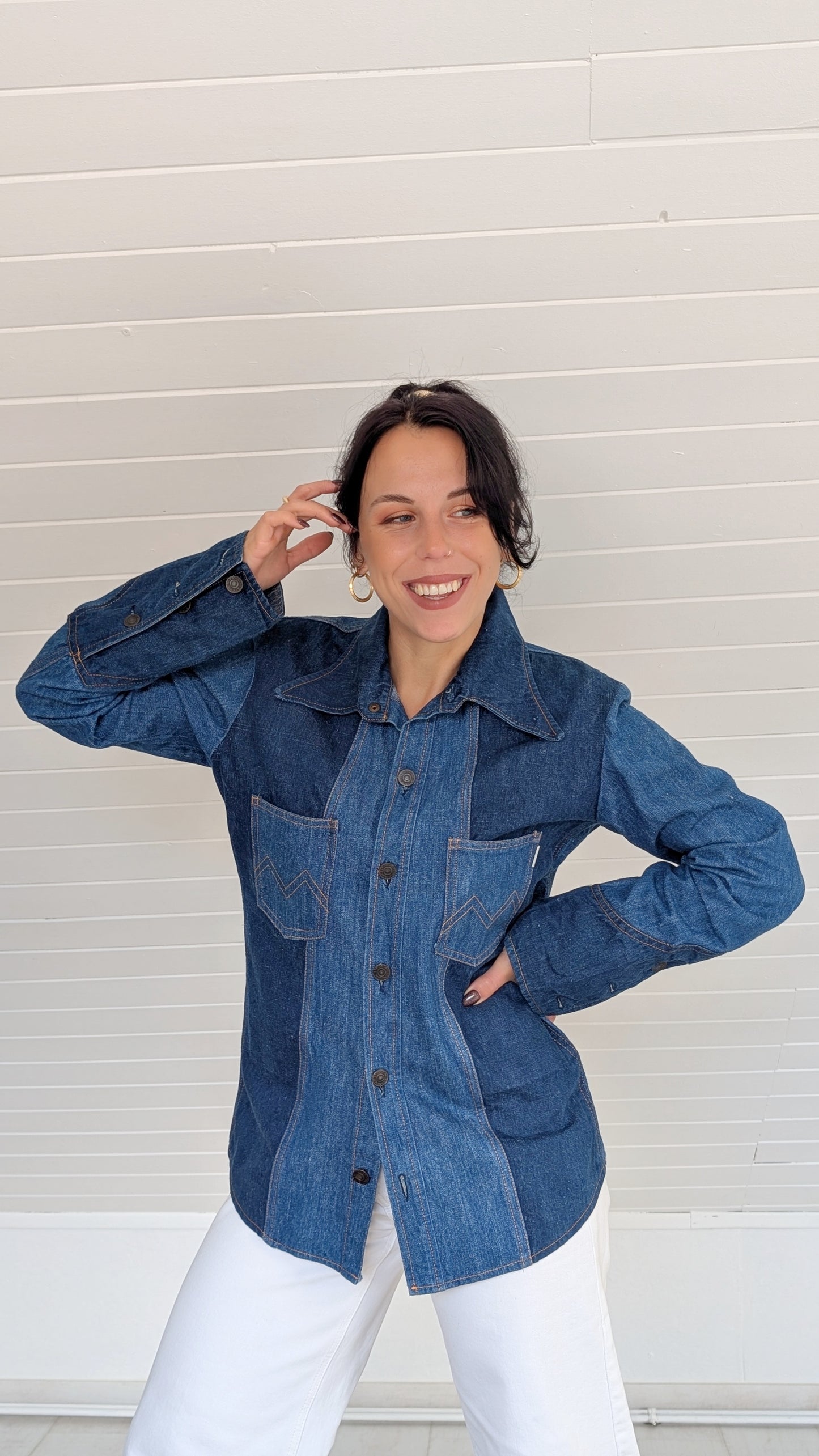 Chemise denim 70s T38-40