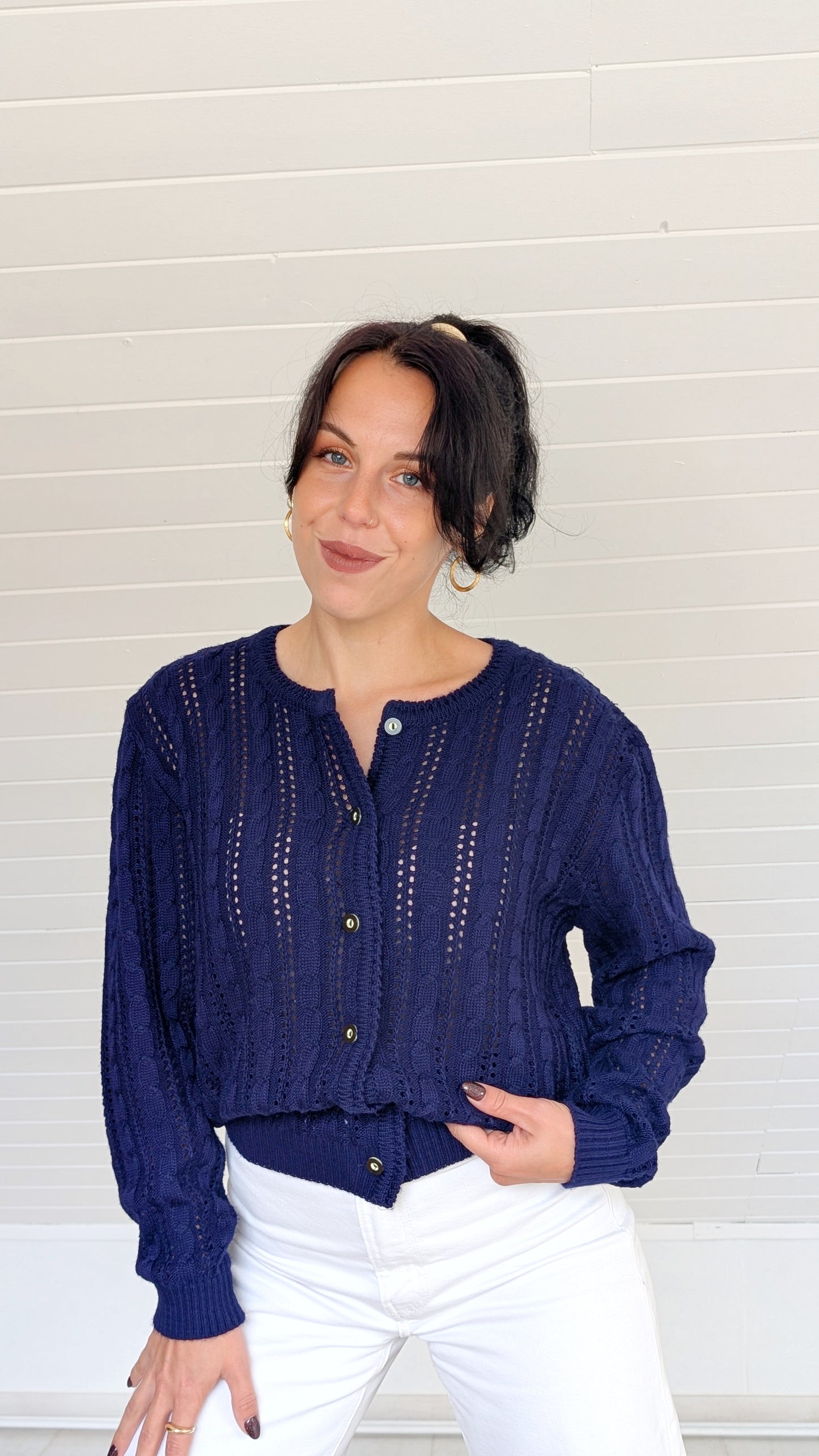 Cardigan autrichien laine et coton T38-40