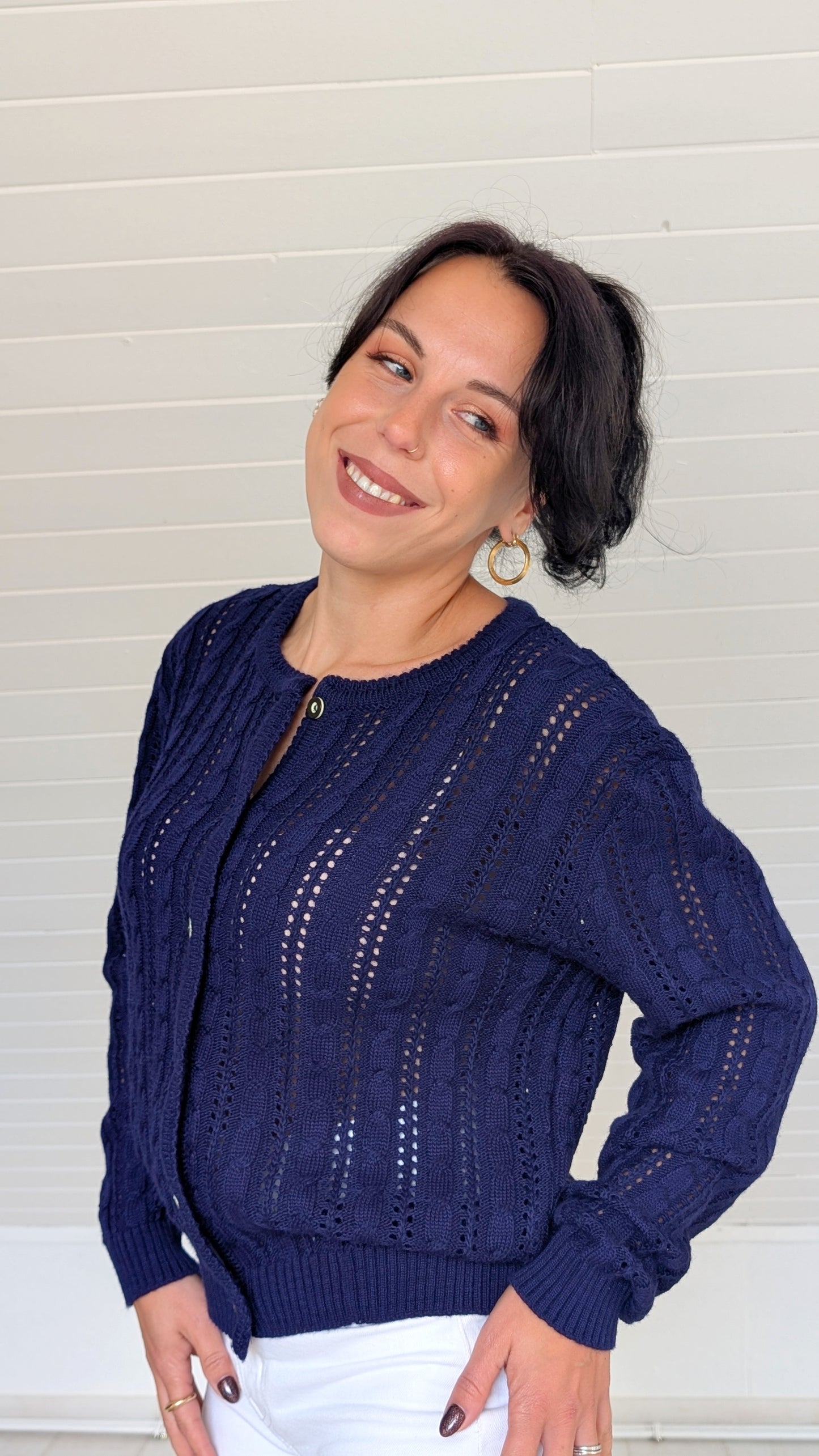 Cardigan autrichien laine et coton T38-40