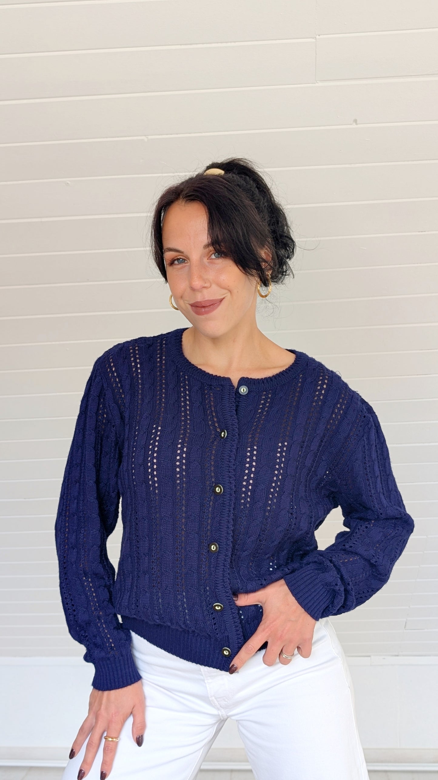 Cardigan autrichien laine et coton T38-40