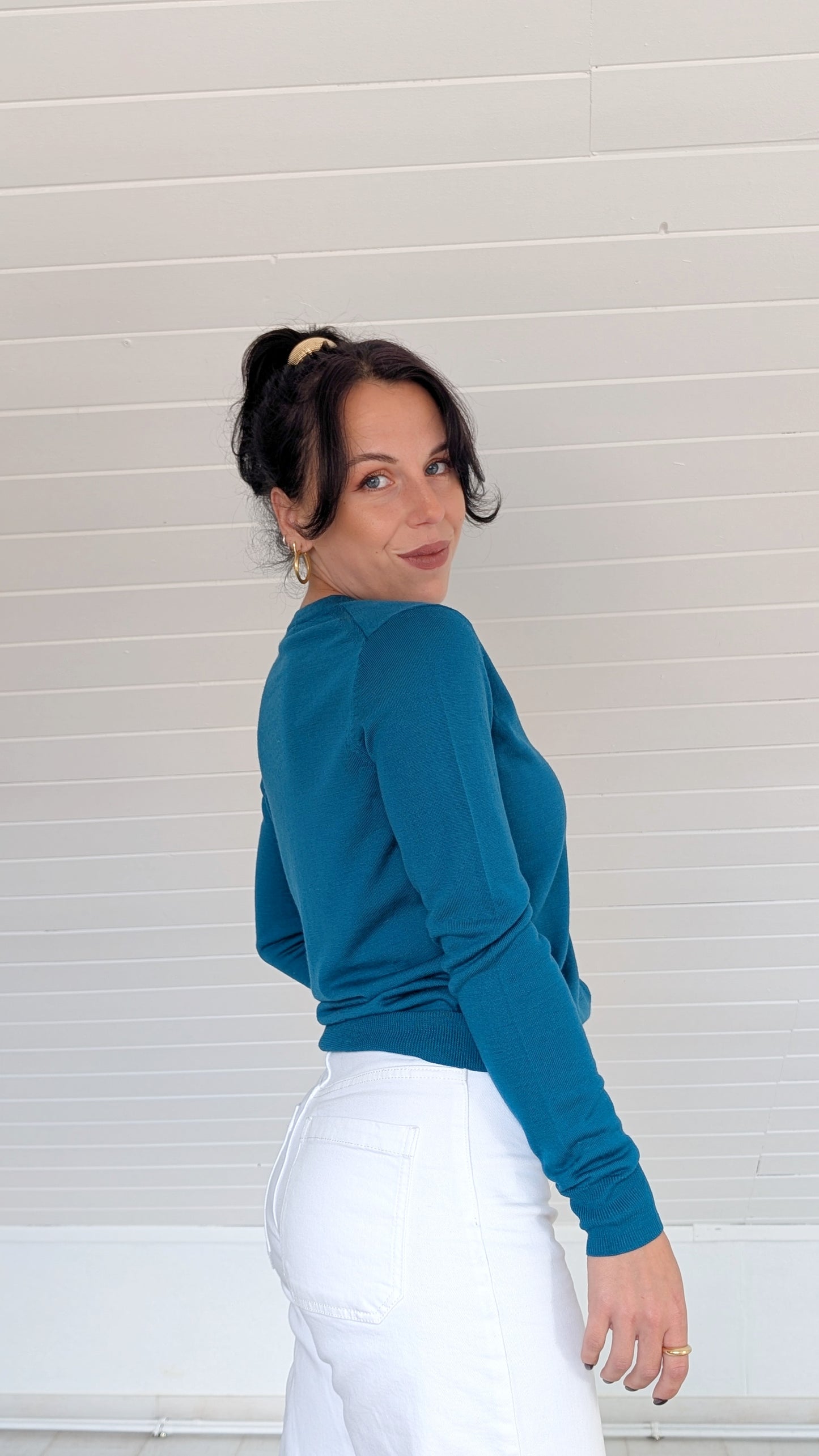 Cardigan laine mérinos 2nde main T38