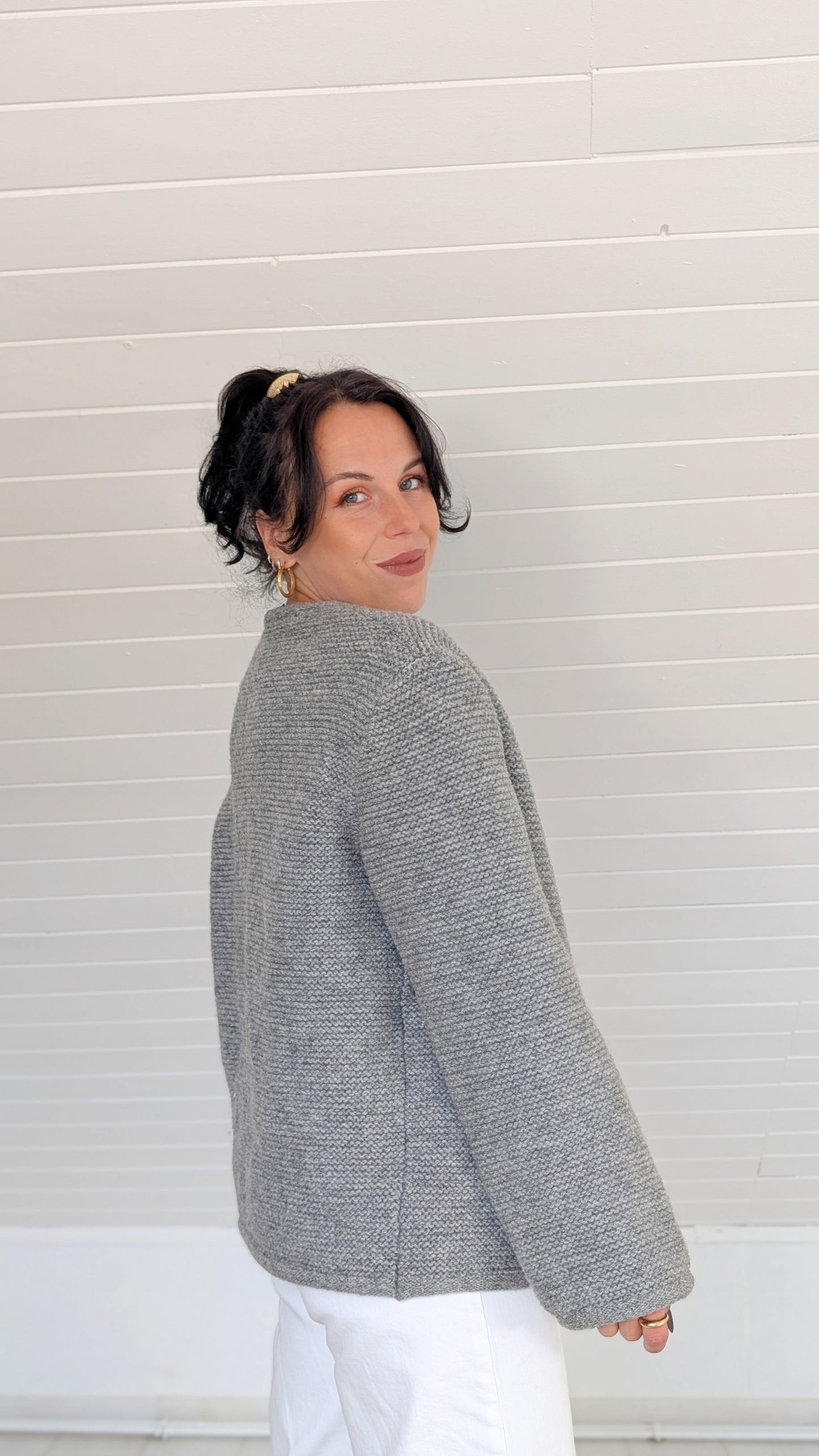 Cardigan/veste pure laine T40