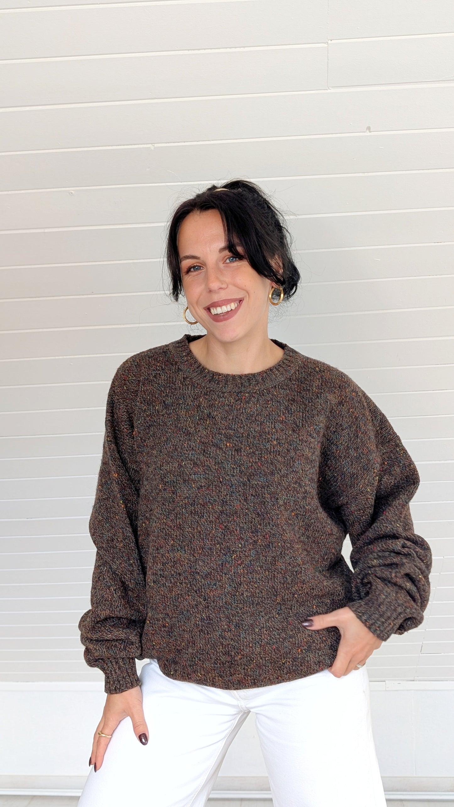 Pull ample pure laine jusqu'à un 44
