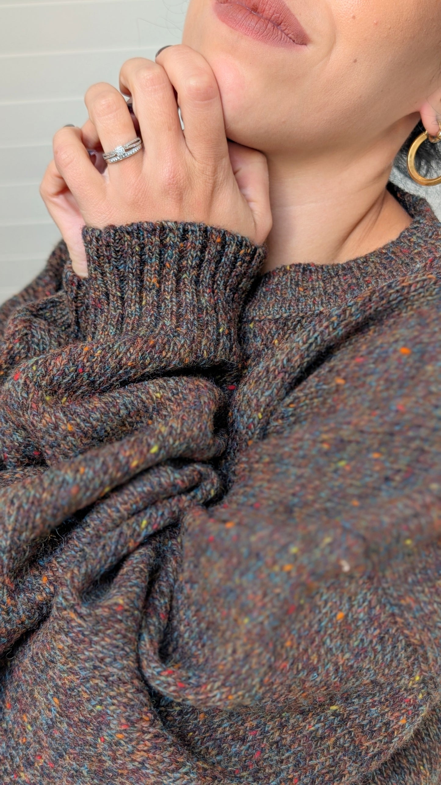 Pull ample pure laine jusqu'à un 44